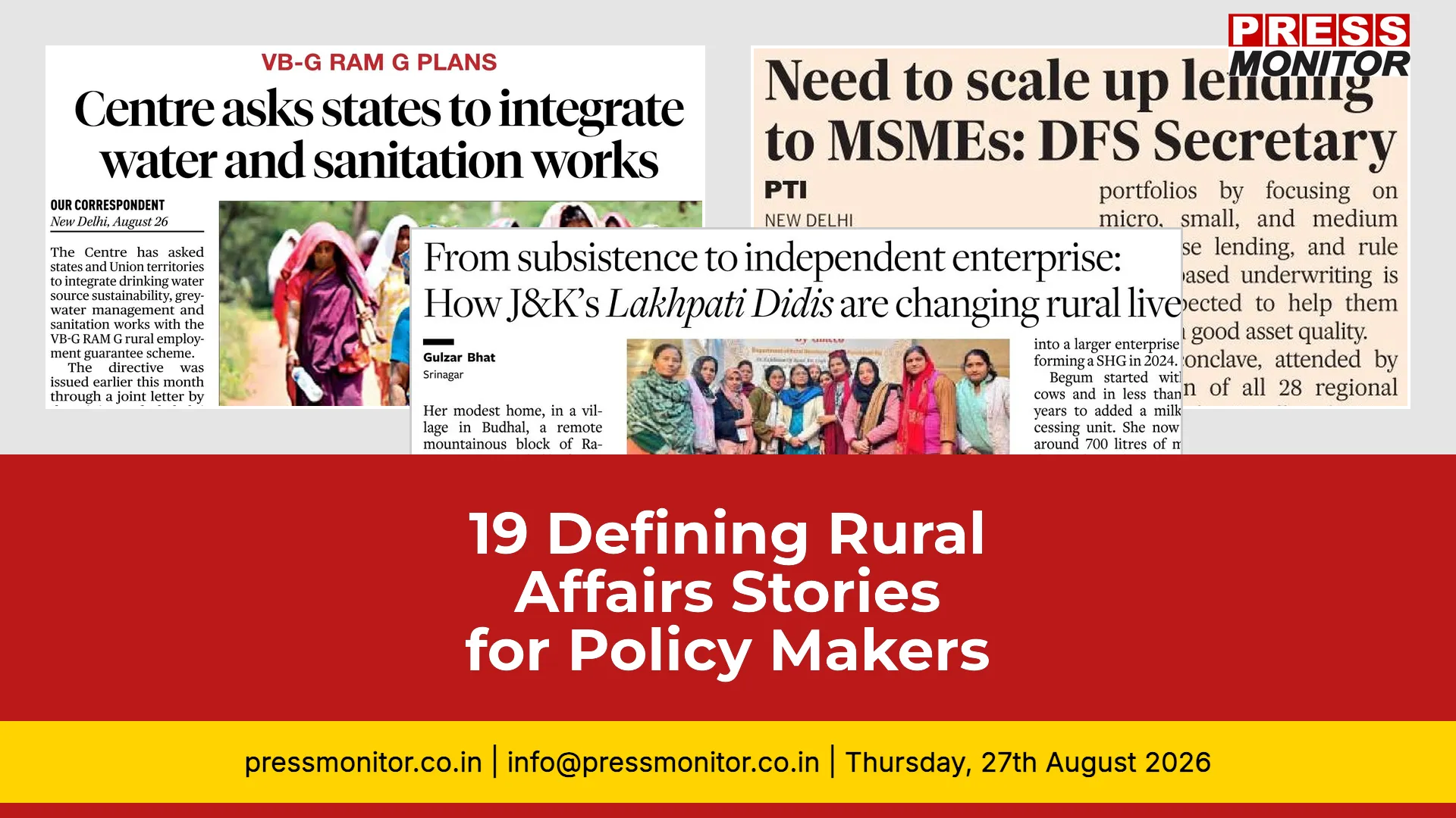 19 Defining Rural Affairs Stories for Policy Makers