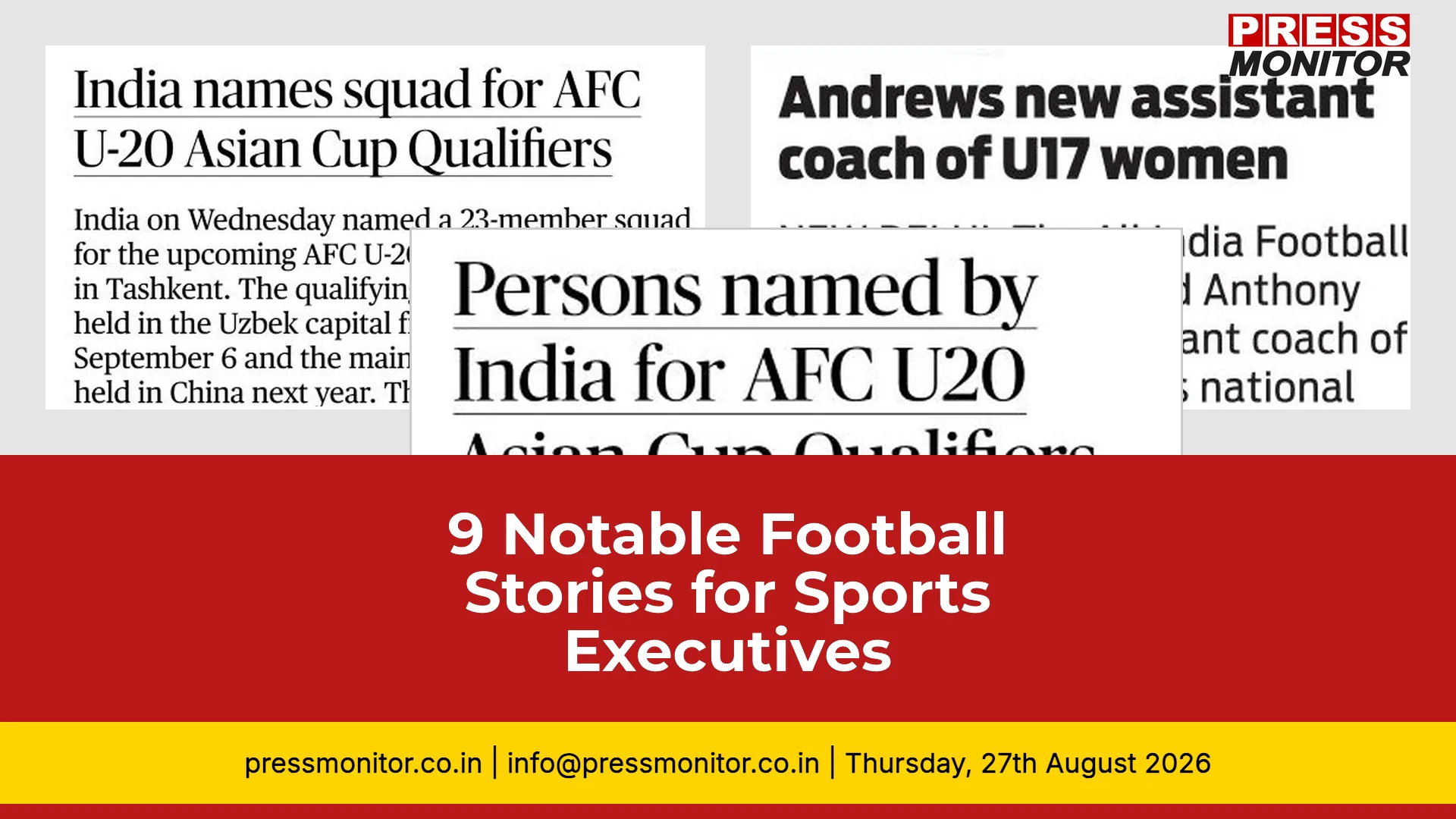 9 Notable Football Stories for Sports Executives