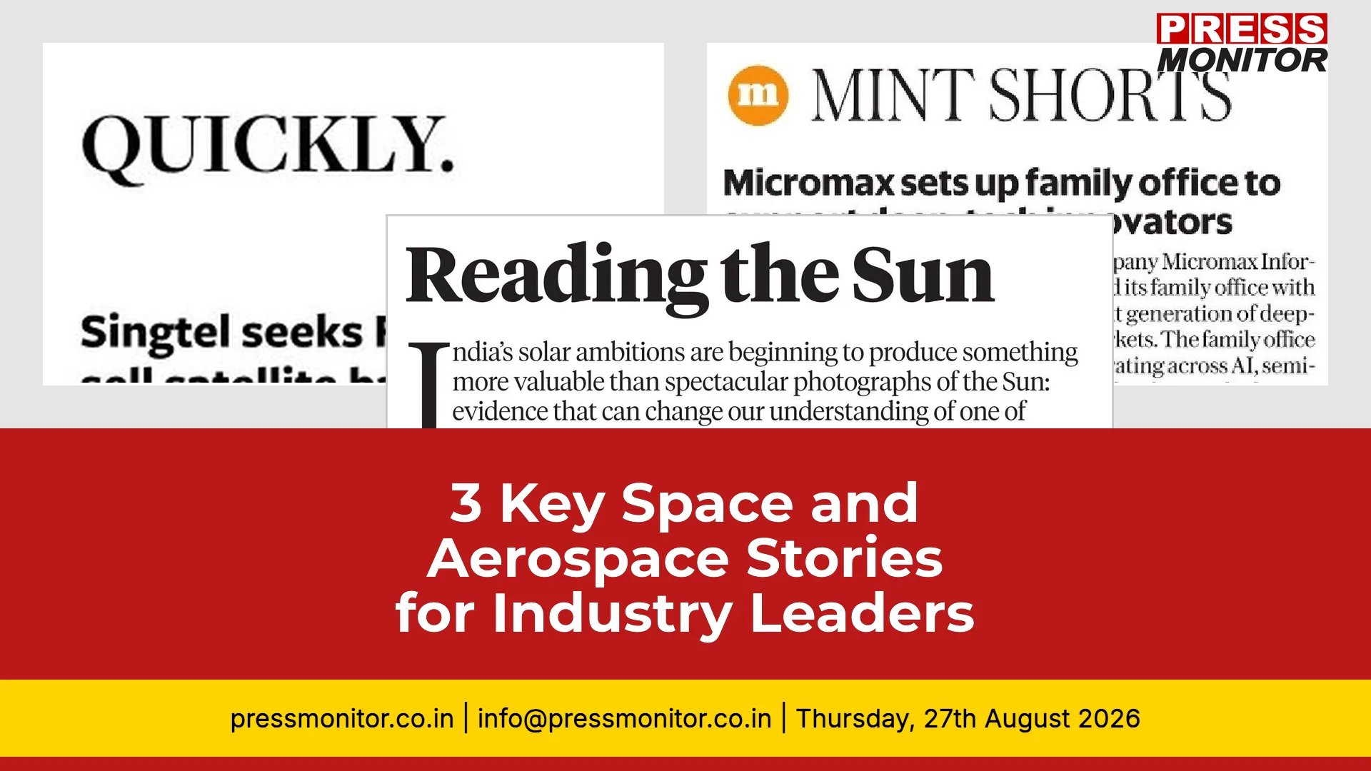 3 Key Space and Aerospace Stories for Industry Leaders