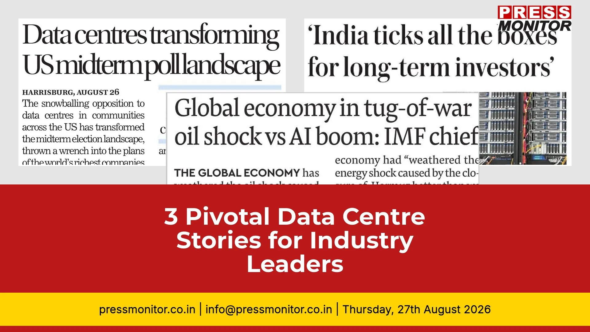 3 Pivotal Data Centre Stories for Industry Leaders