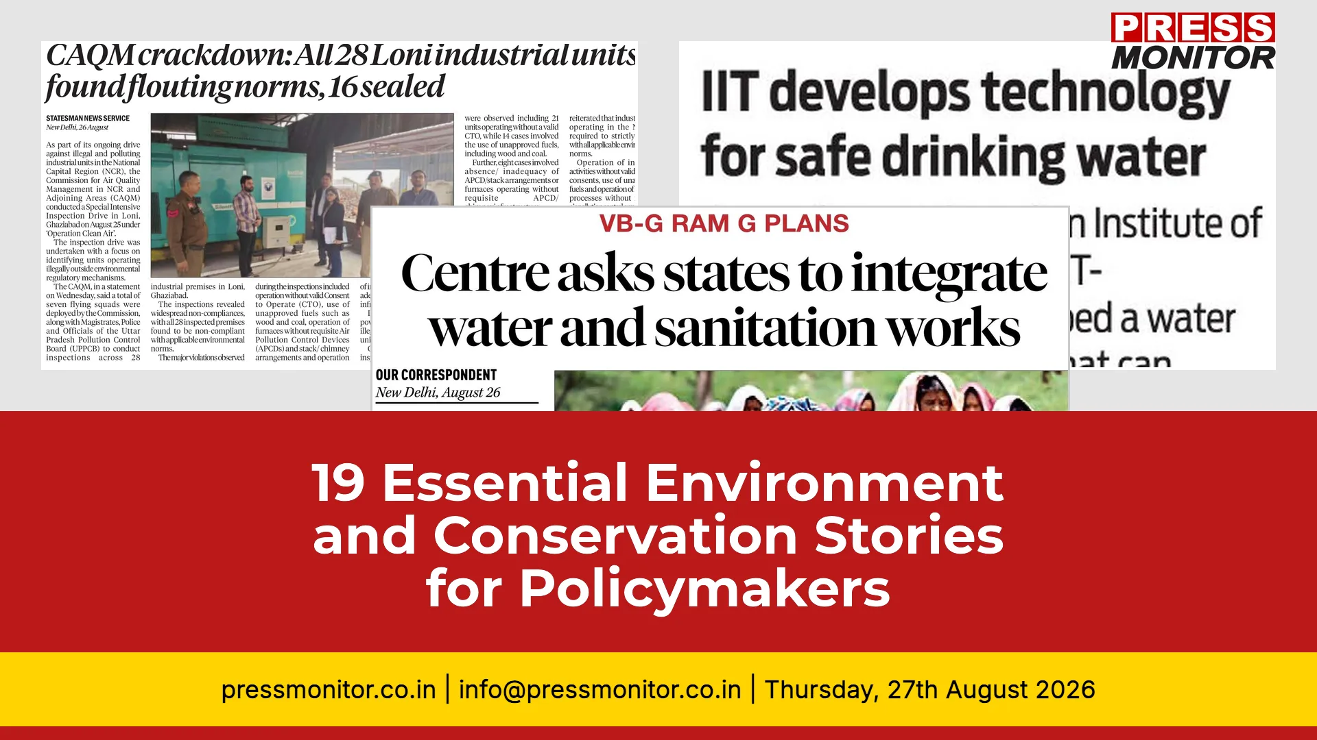 19 Essential Environment & Conservation Stories for Policymakers