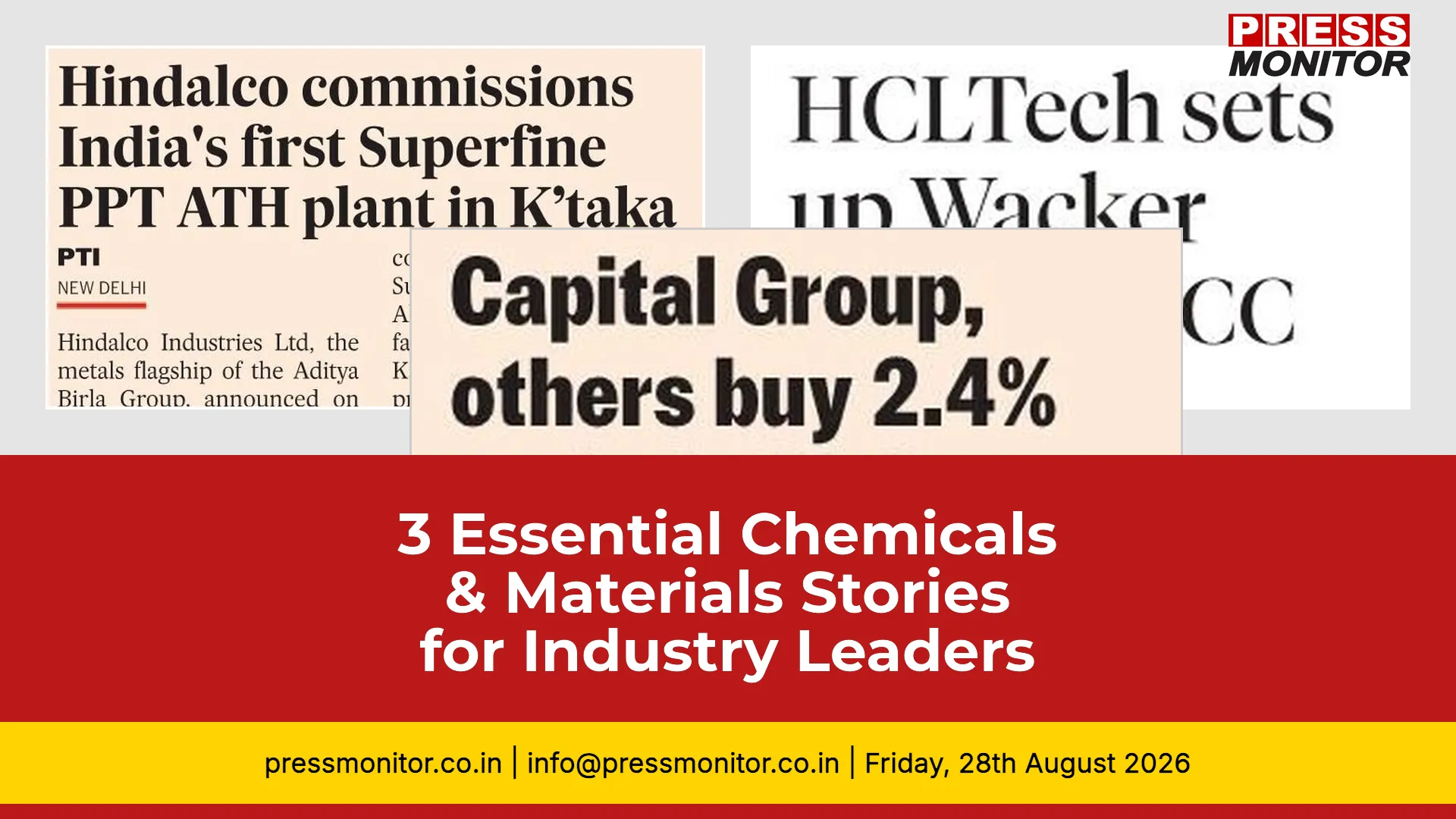 3 Essential Chemicals & Materials Stories for Industry Leaders