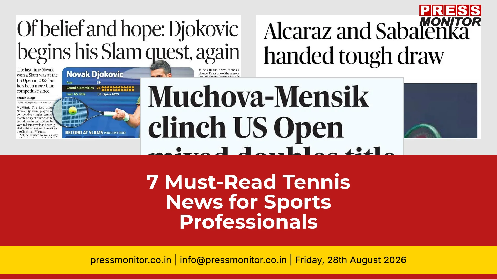 7 Must-Read Tennis News for Sports Professionals