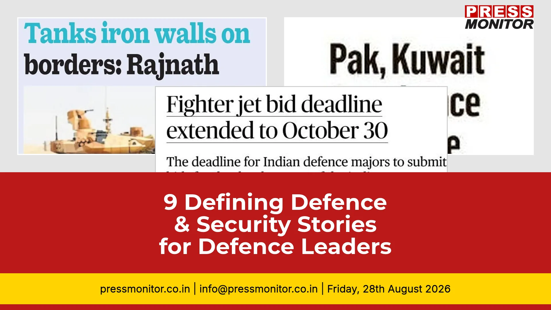9 Defining Defence & Security Stories for Defence Leaders