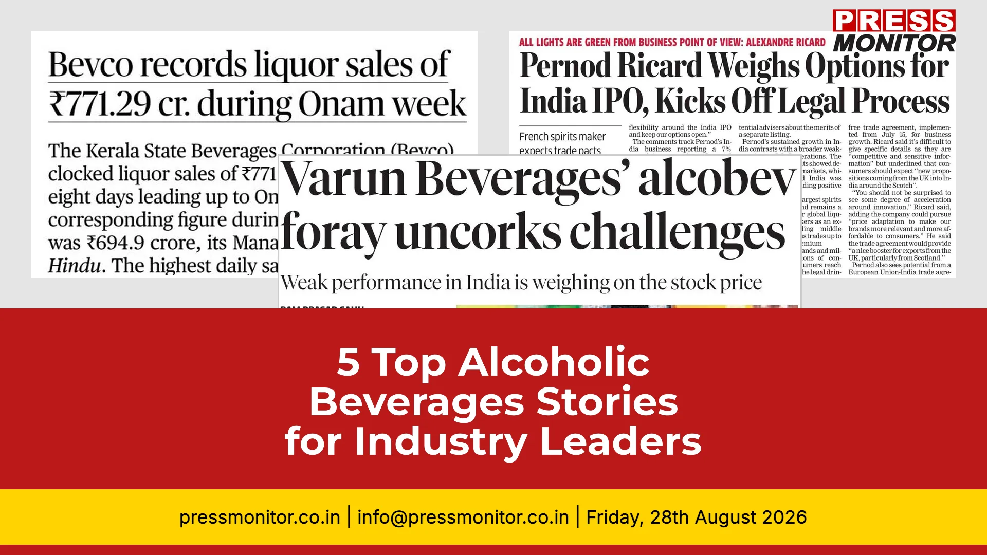 5 Top Alcoholic Beverages Stories for Industry Leaders