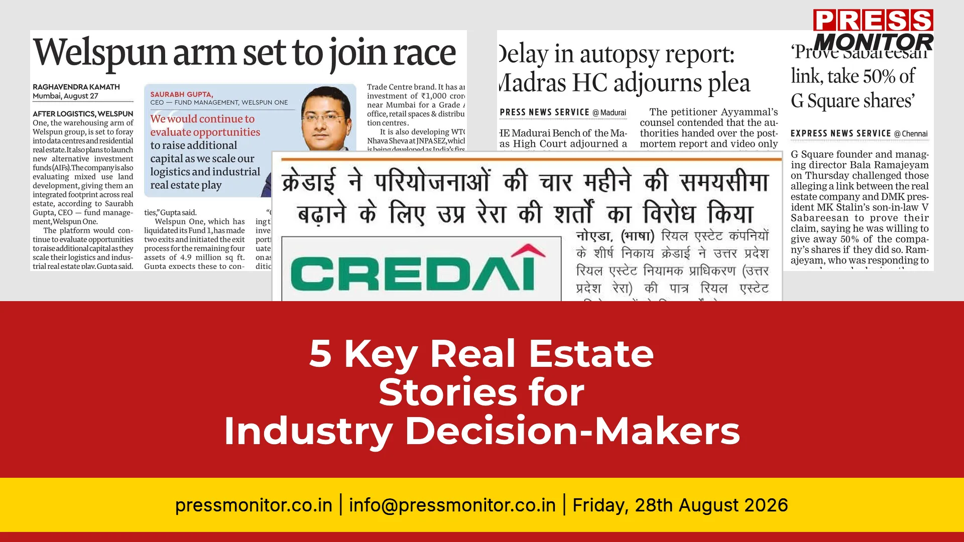 5 Key Real Estate Stories for Industry Decision-Makers