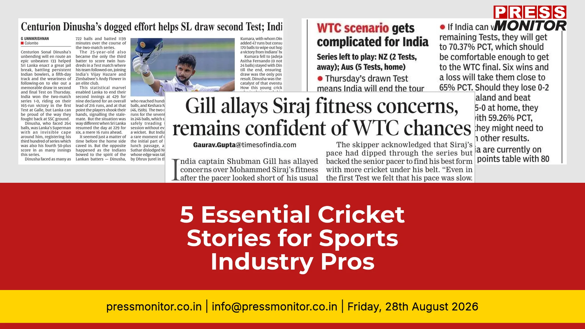 5 Essential Cricket Stories for Sports Industry Pros