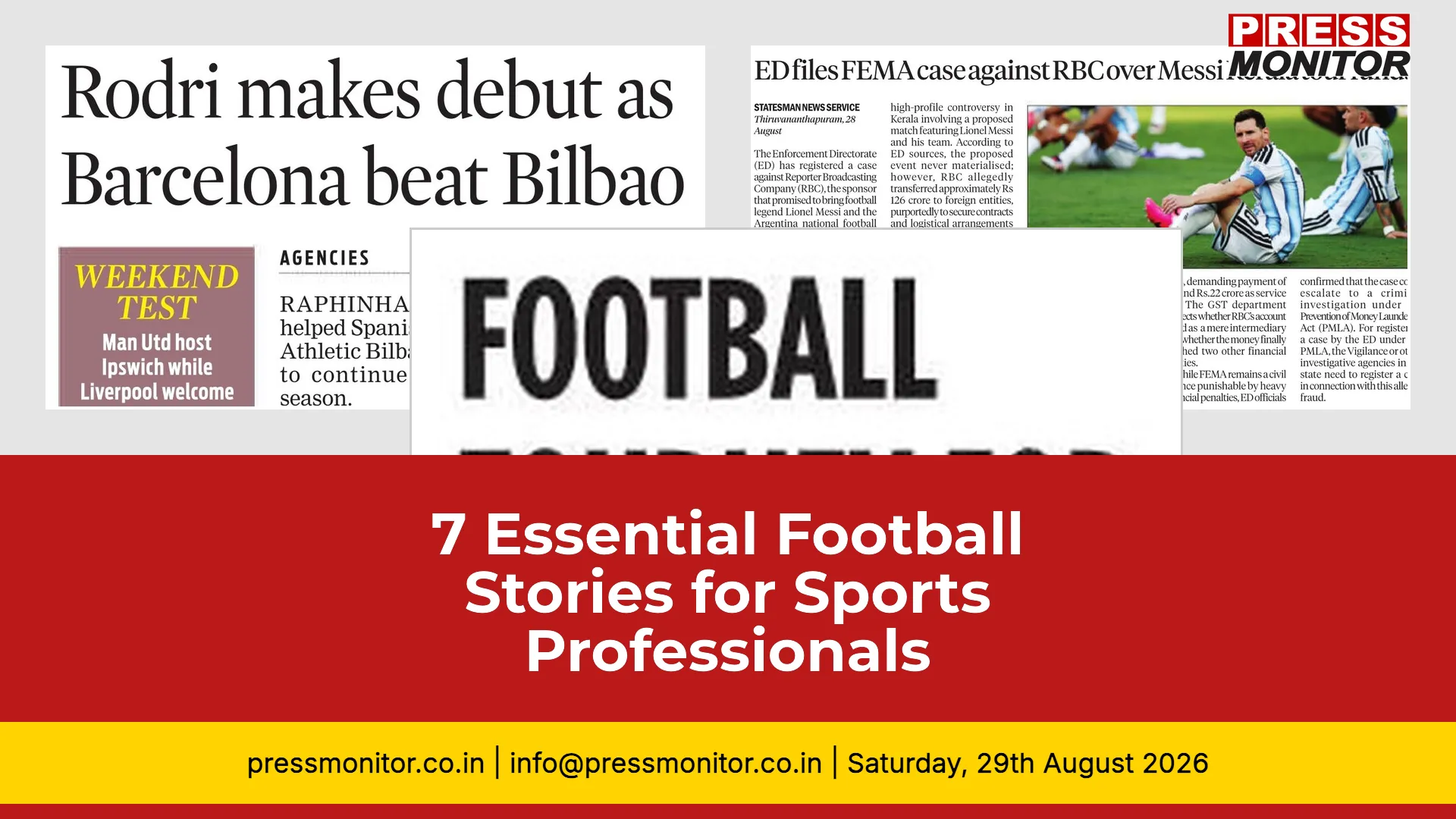 7 Essential Football Stories for Sports Professionals