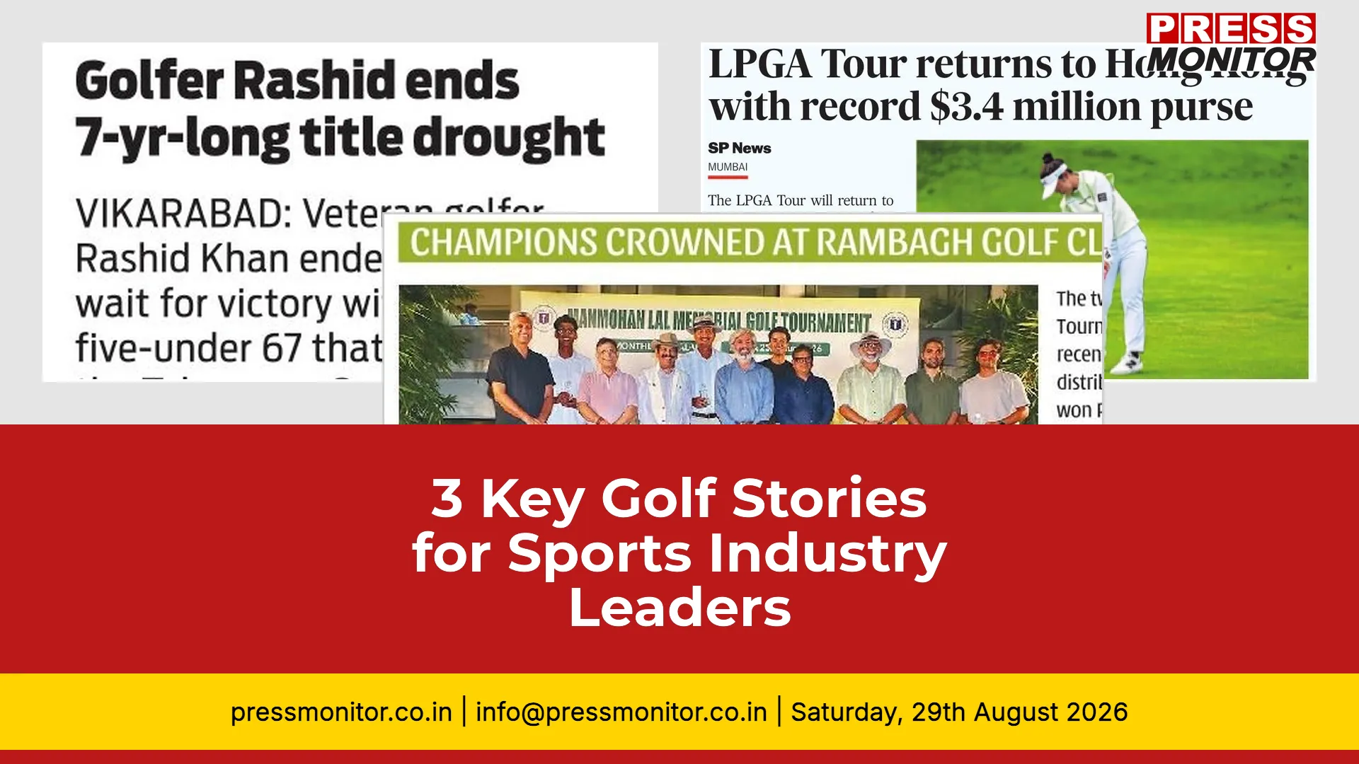 3 Key Golf Stories for Sports Industry Leaders