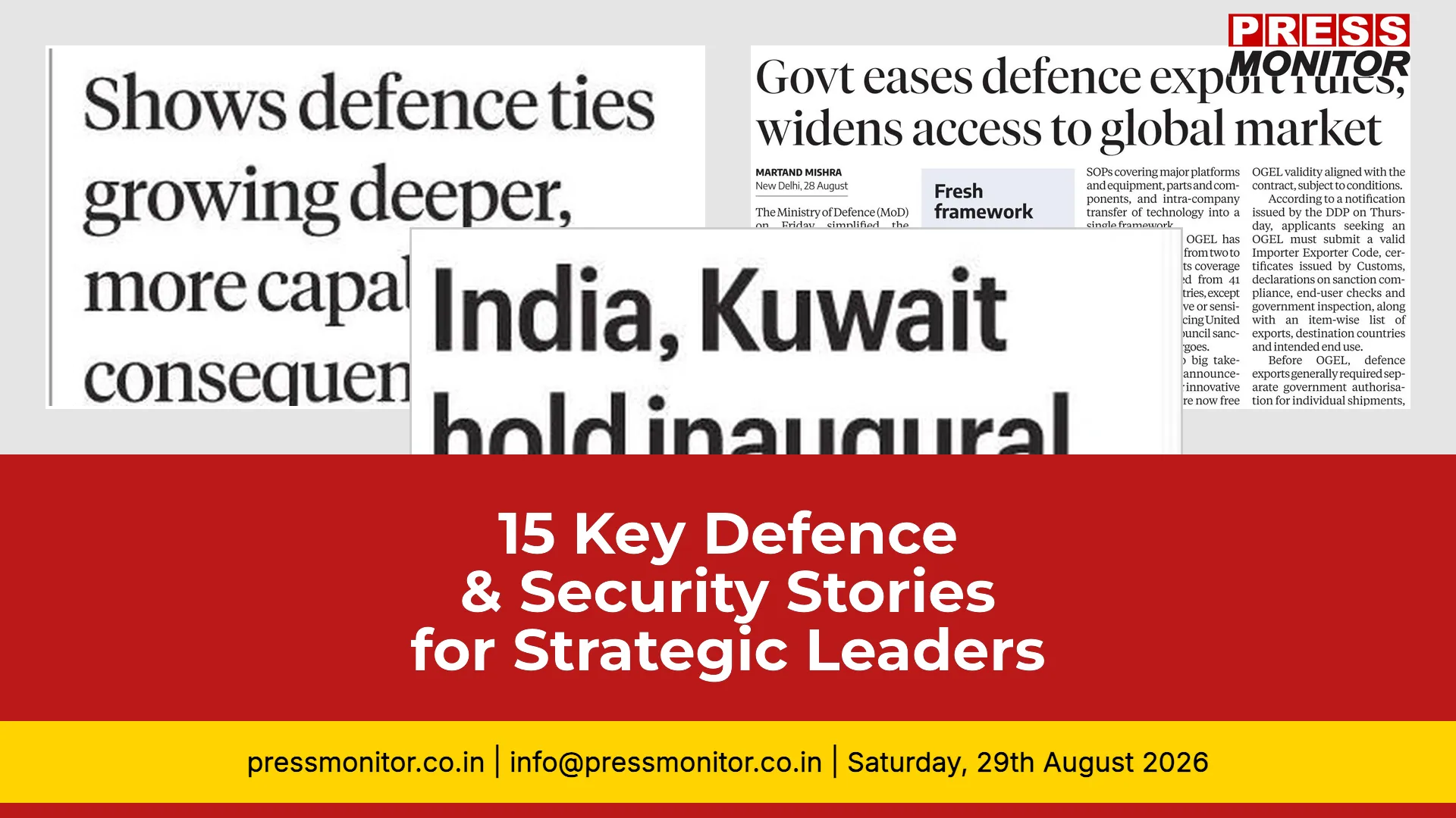 15 Key Defence & Security Stories for Strategic Leaders