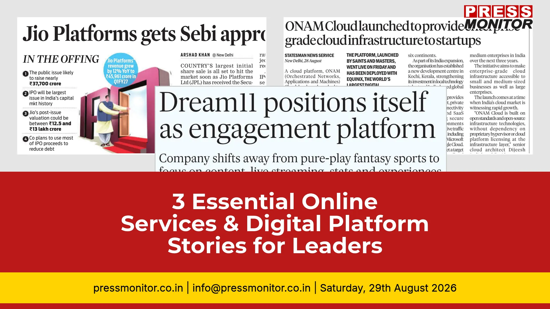 3 Essential Online Services & Digital Platform Stories for Industry Leaders