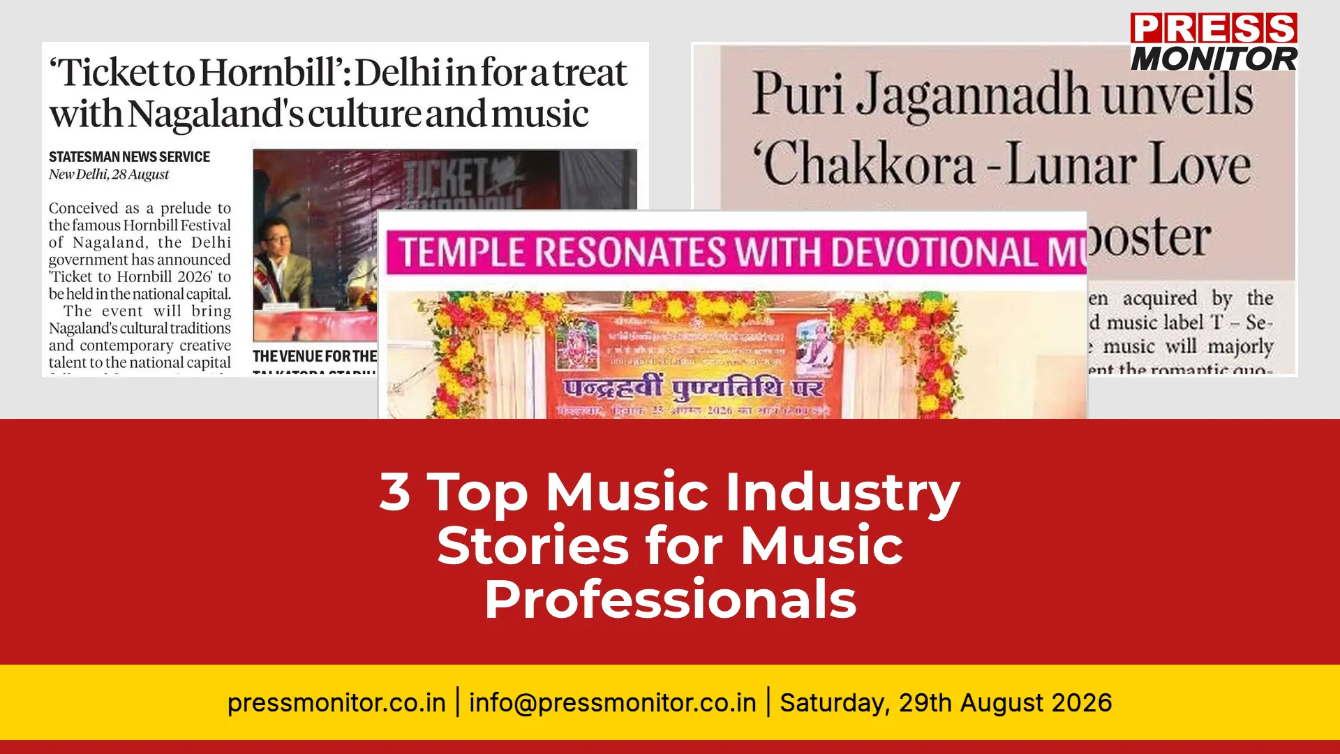 3 Top Music Industry Stories for Music Professionals