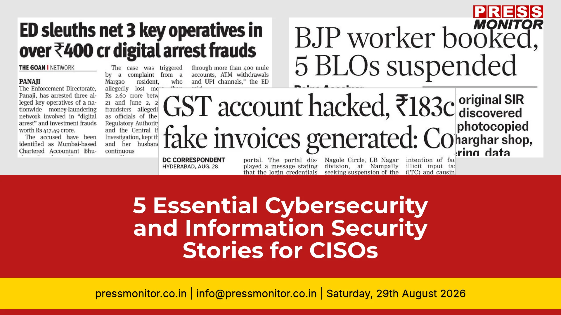 5 Essential Cybersecurity and Information Security Stories for CISOs