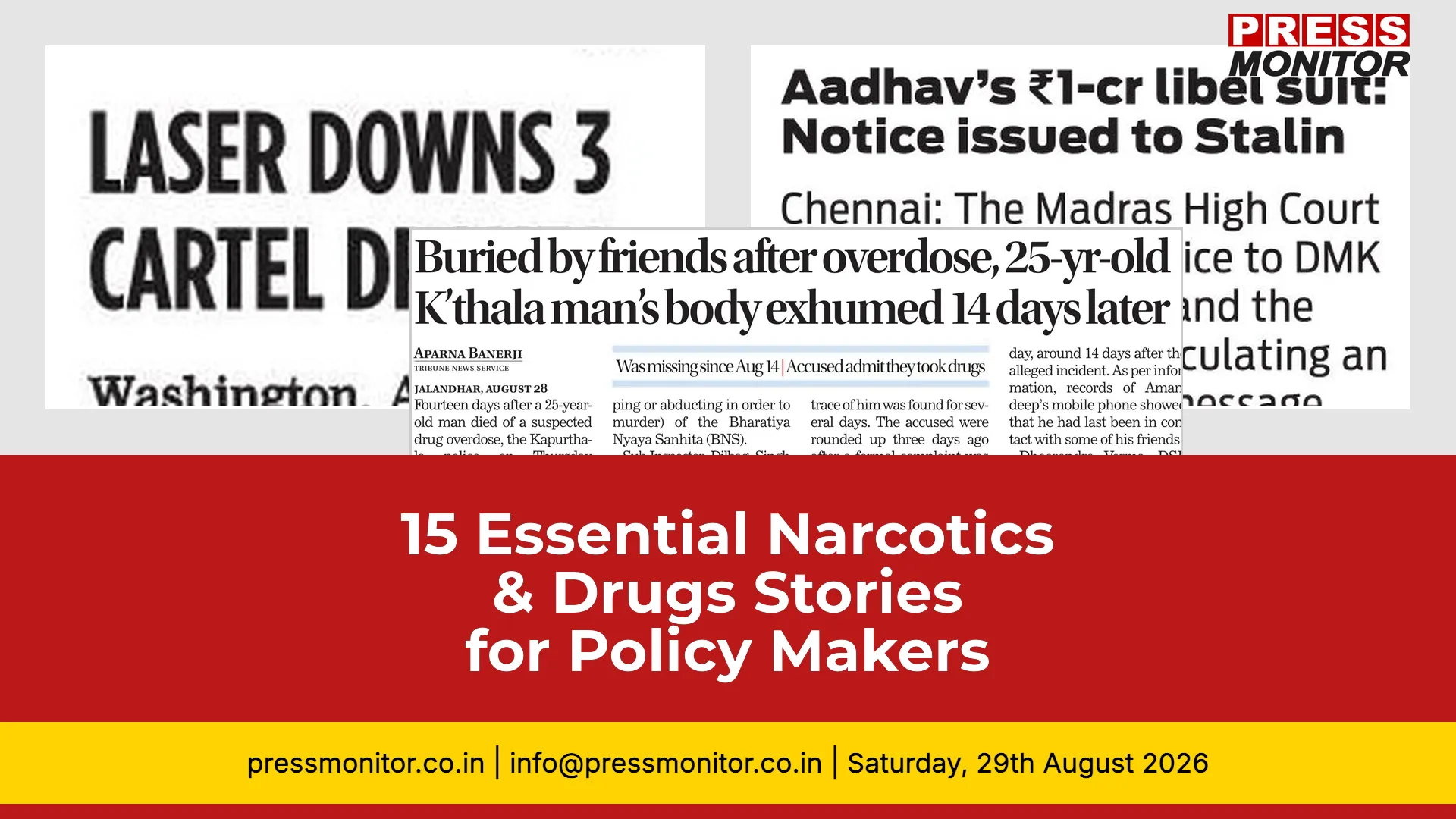 15 Essential Narcotics & Drugs Stories for Policy Makers