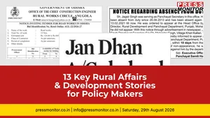 13 Key Rural Affairs & Development Stories for Policy Makers
