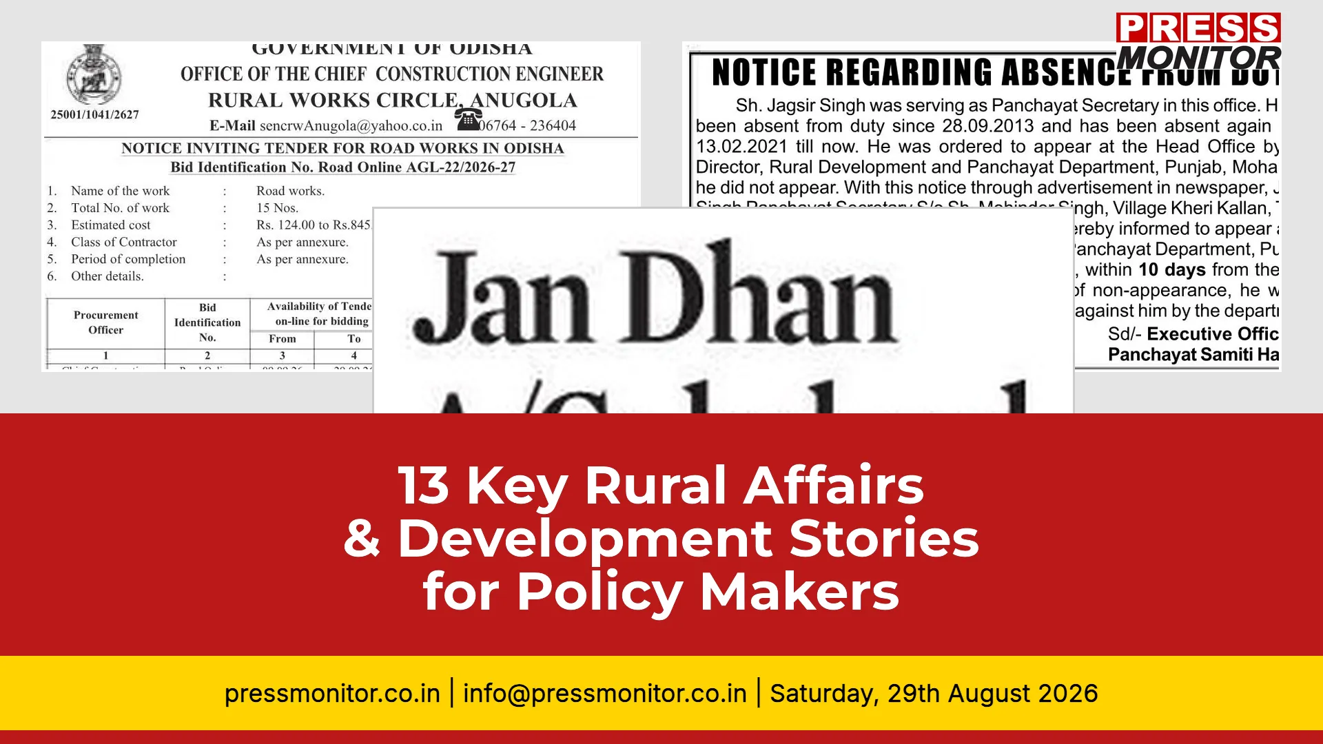 13 Key Rural Affairs & Development Stories for Policy Makers