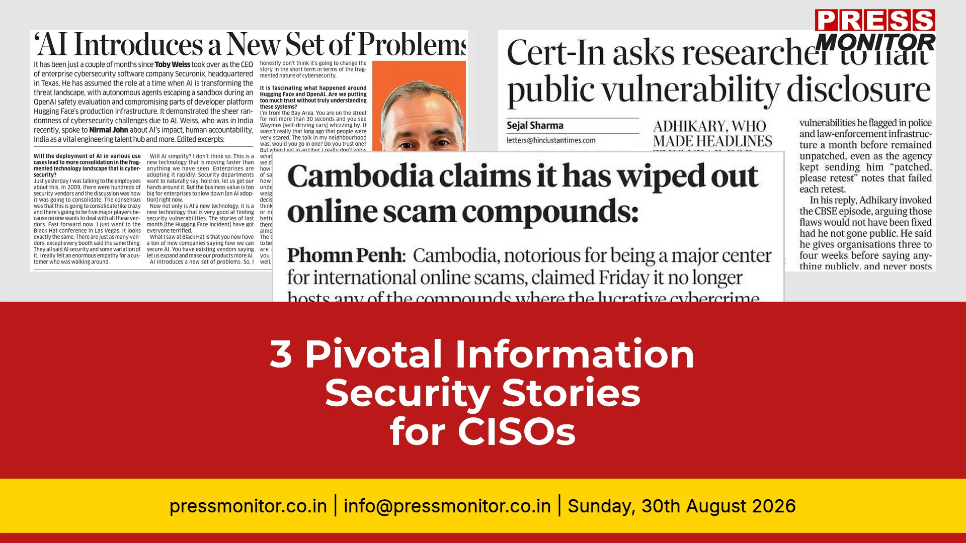 3 Pivotal Information Security Stories for CISOs