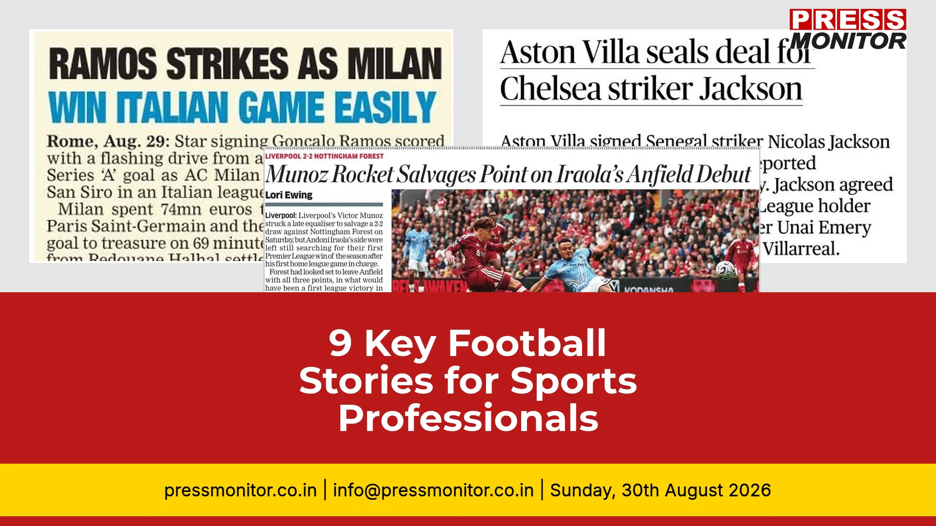 9 Key Football Stories for Sports Professionals