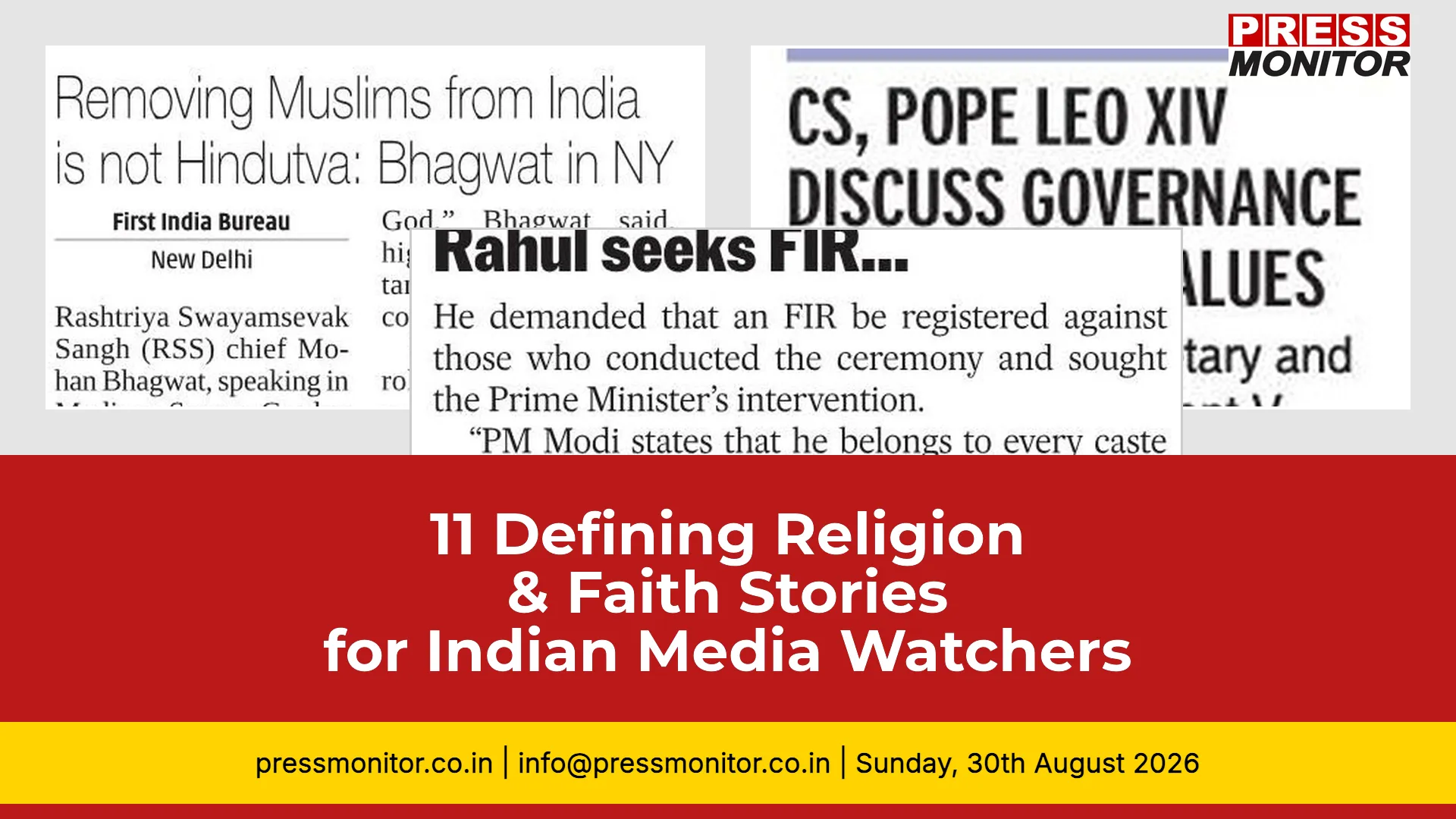 11 Defining Religion & Faith Stories for Indian Media Watchers