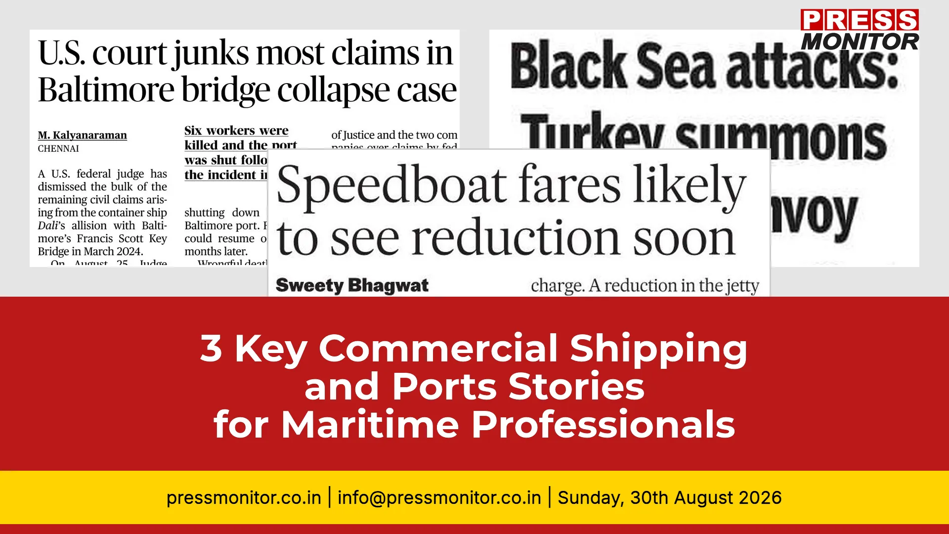 3 Key Commerical Shipping and Ports Stories for Maritime Professionals