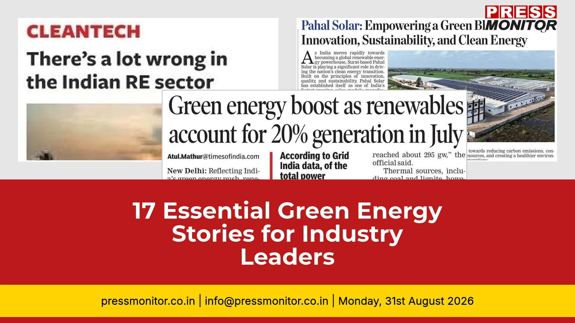 17 Essential Green Energy Stories for Industry Leaders