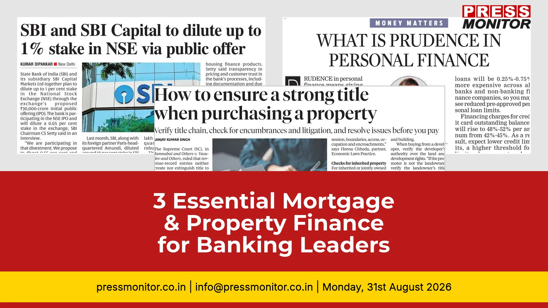 3 Essential Mortgage & Property Finance Stories for Banking Leaders
