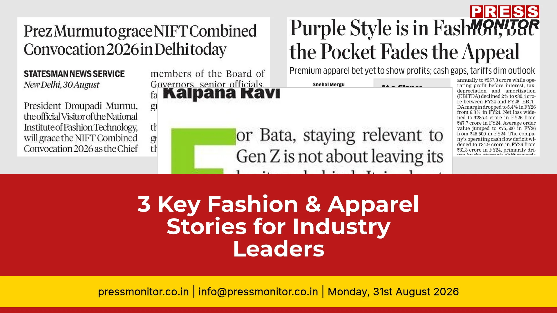 3 Key Fashion & Apparel Stories for Industry Leaders