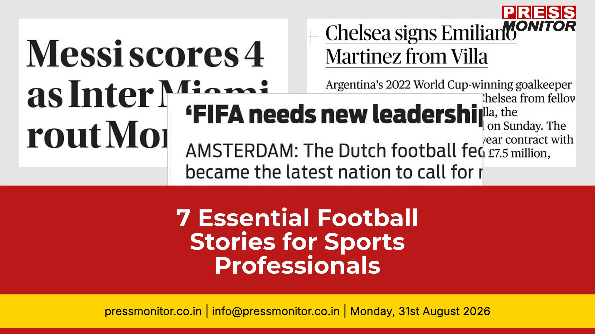 7 Essential Football Stories for Sports Professionals