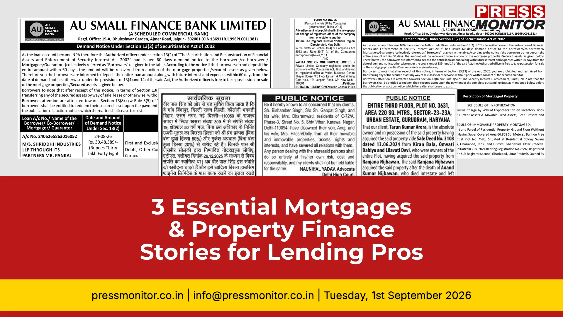 3 Essential Mortgages & Property Finance Stories for Lending Professionals