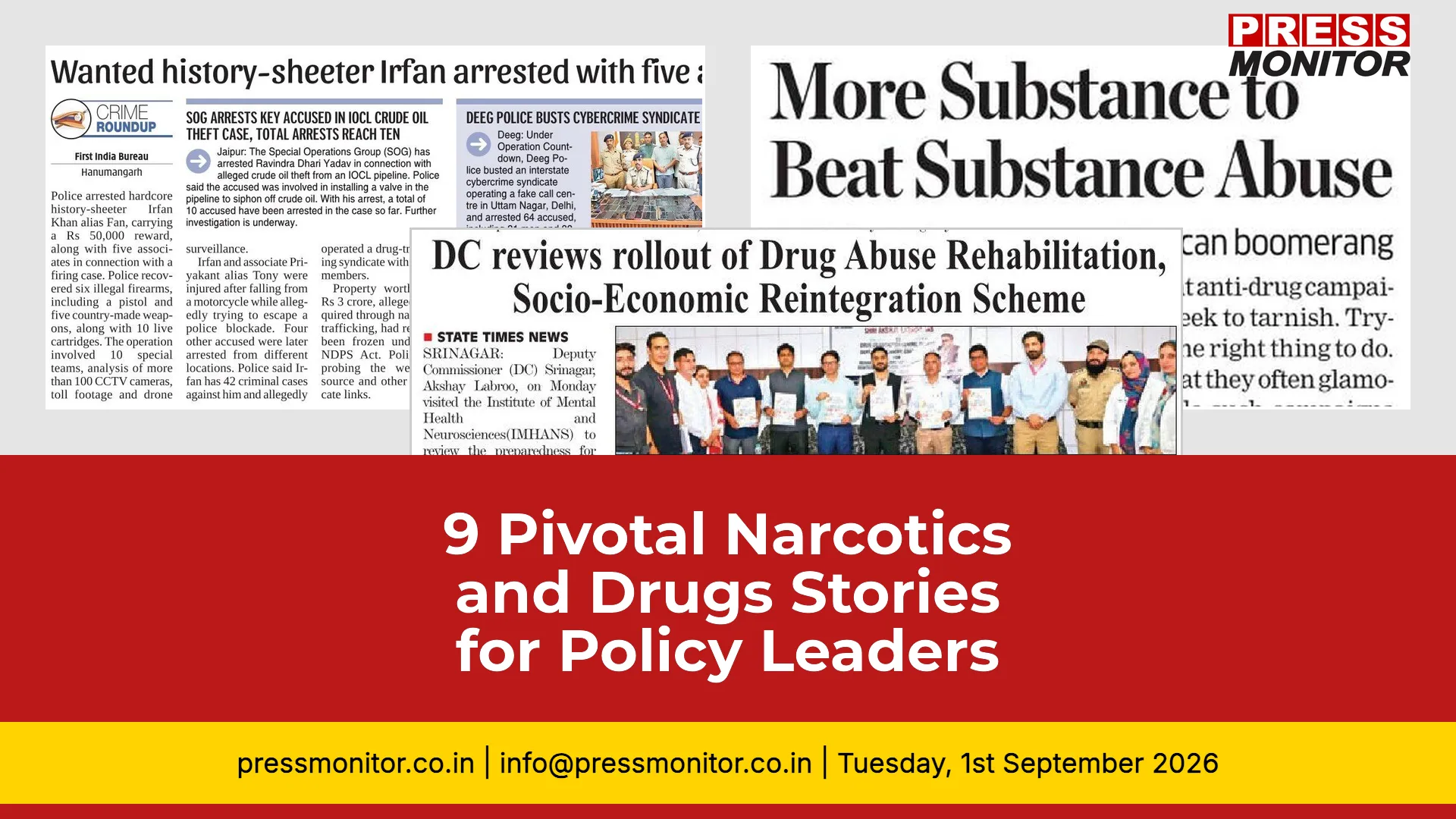 9 Pivotal Narcotics and Drugs Stories for Policy Leaders