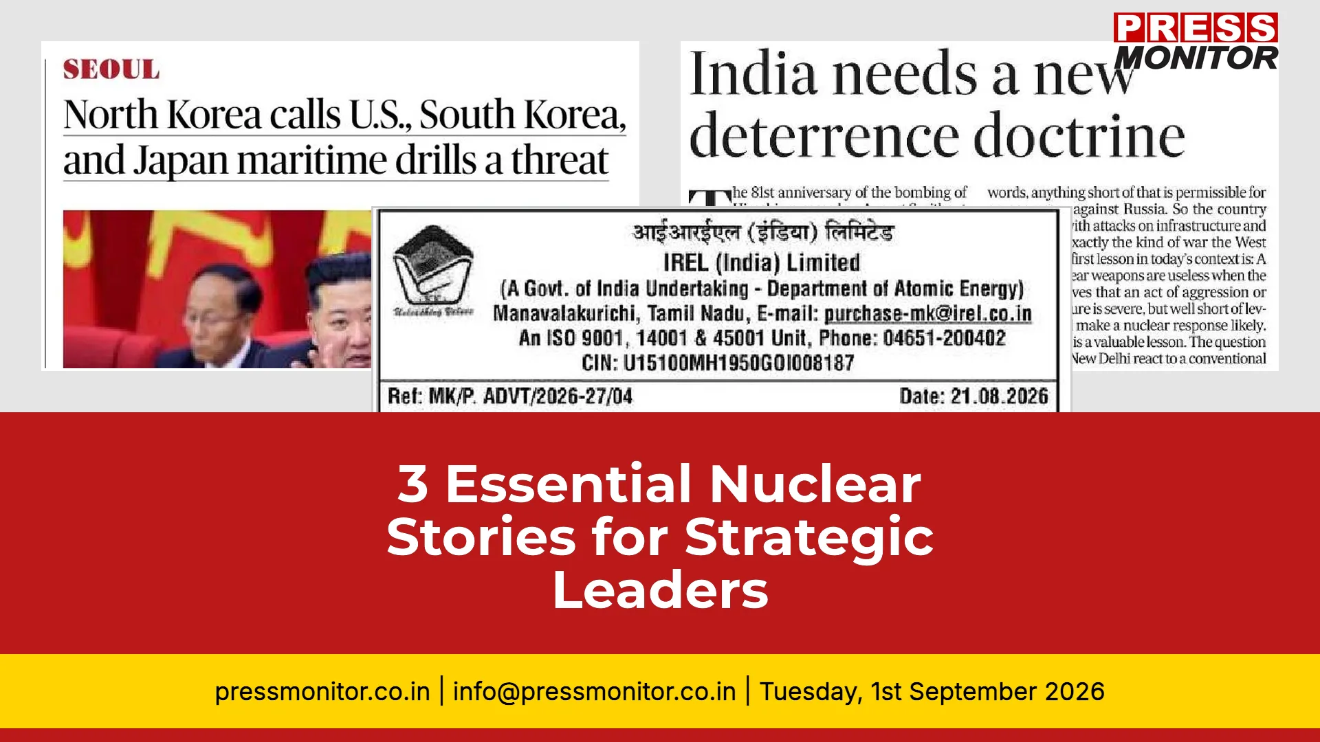 3 Essential Nuclear Stories for Strategic Leaders