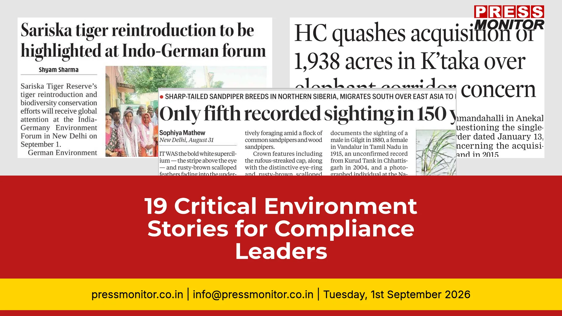 19 Critical Environment Stories for Compliance Leaders