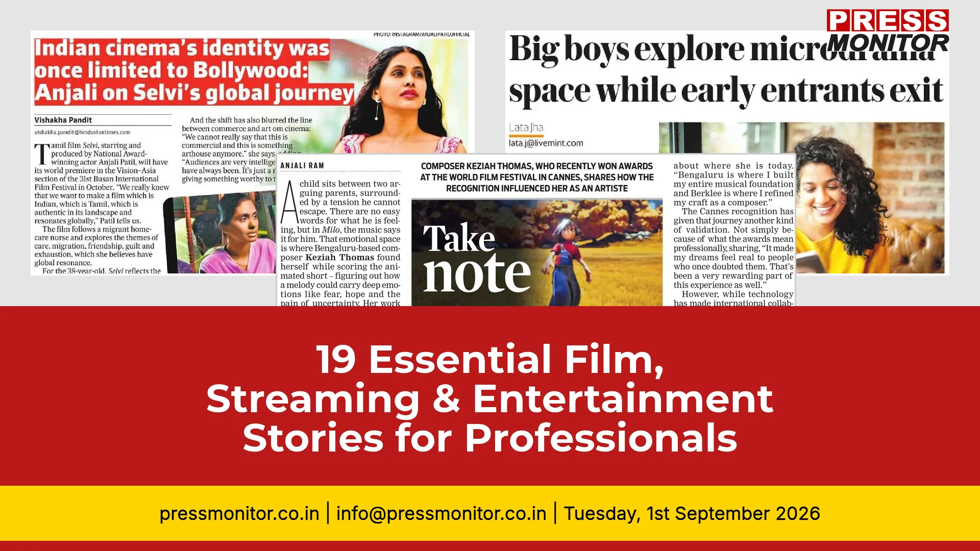 19 Essential Film, Streaming & Entertainment Stories for Industry Professionals
