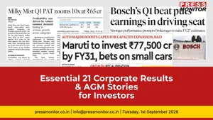 Essential 21 Corporate Results & AGM Stories for Investors