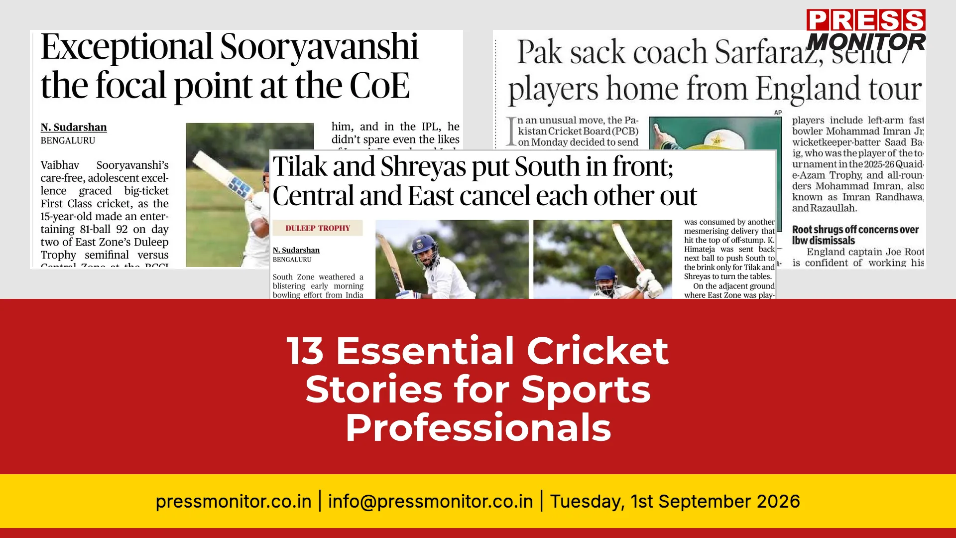 13 Essential Cricket Stories for Sports Professionals