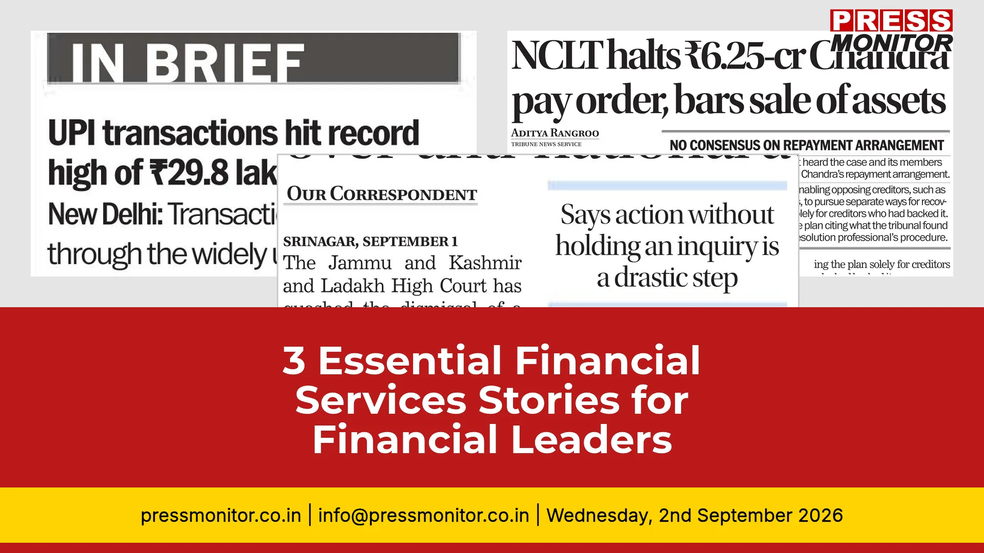 3 Essential Financial Services Stories for Financial Leaders