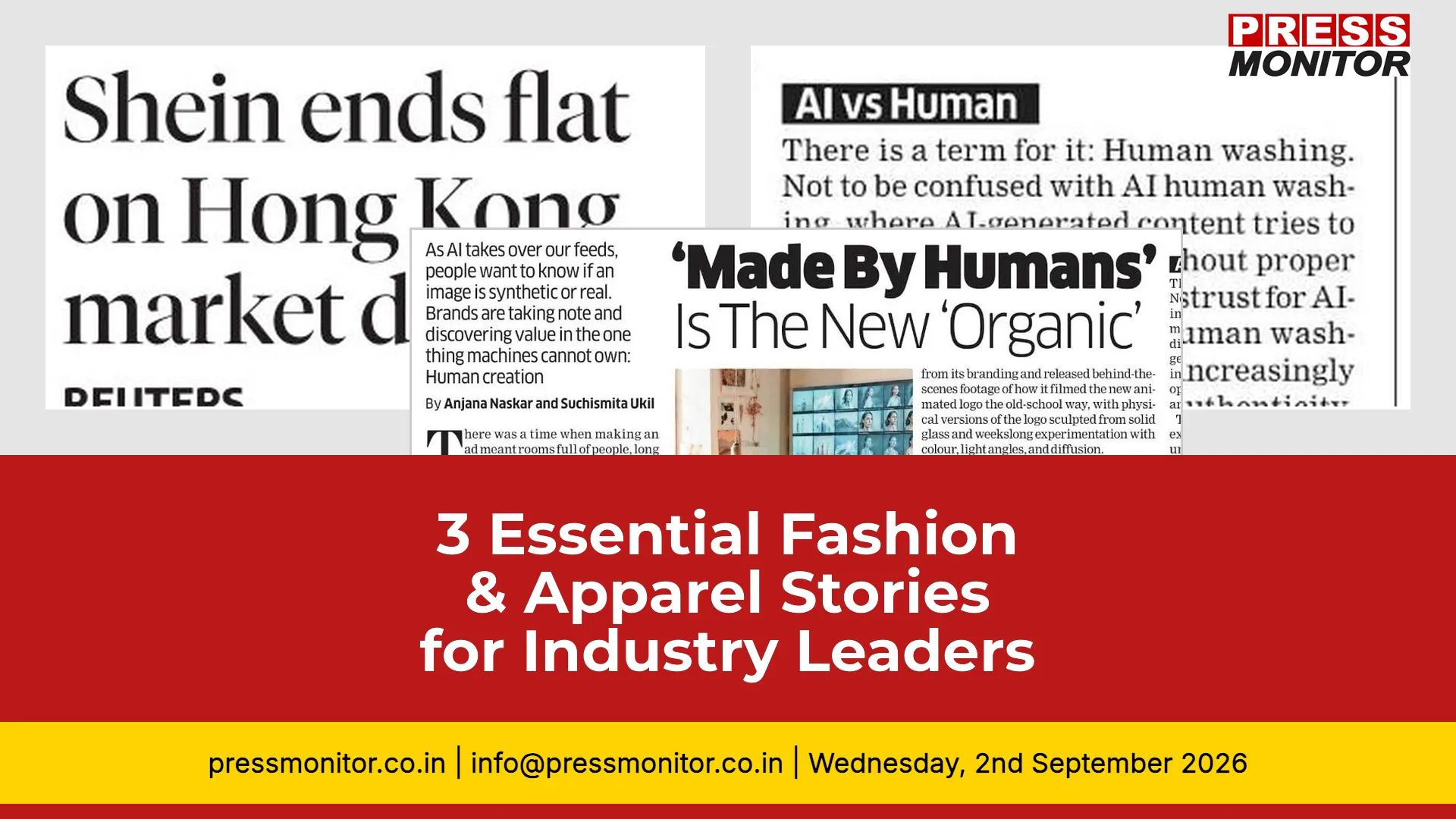 3 Essential Fashion & Apparel Stories for Industry Leaders