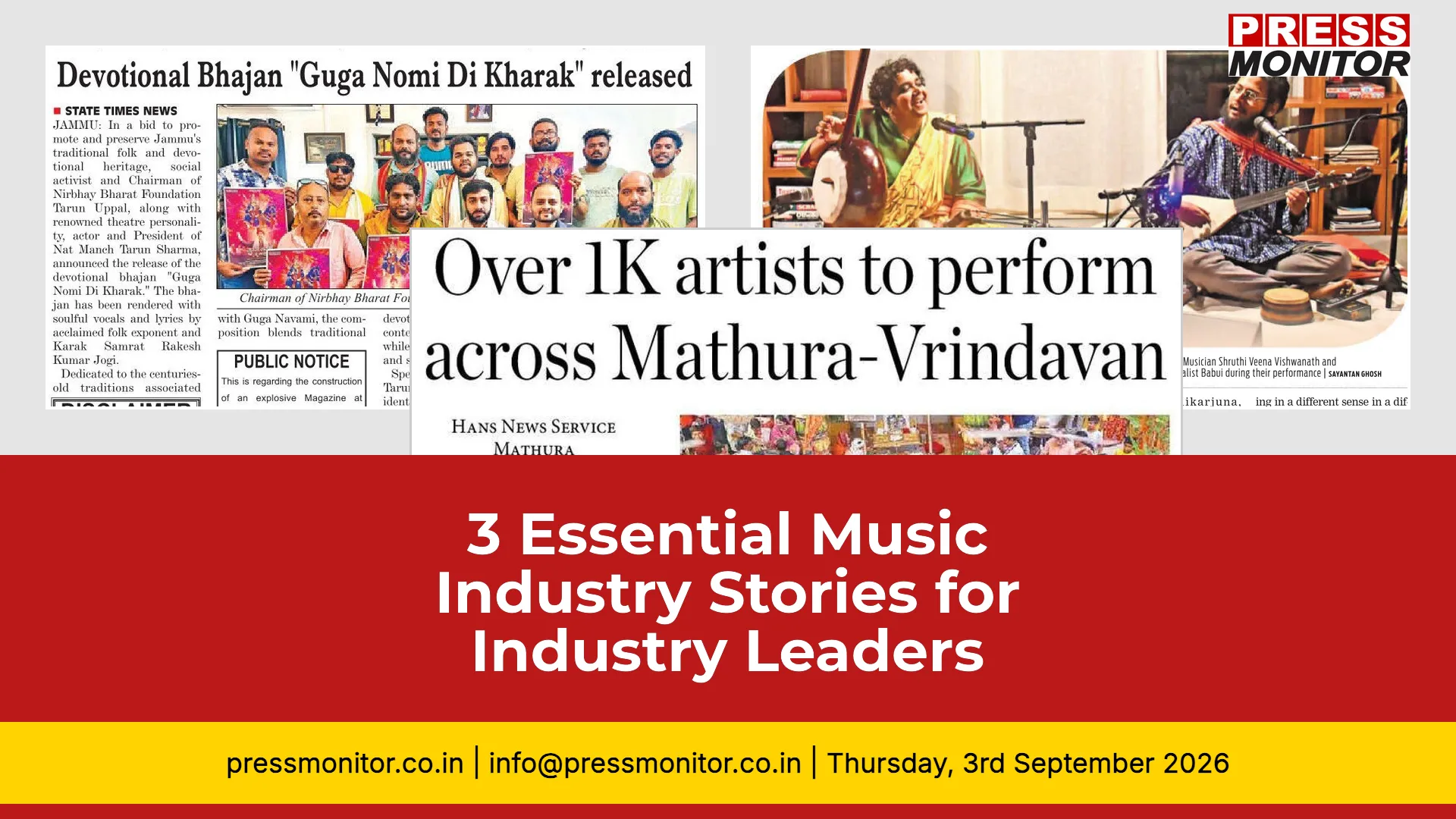 3 Essential Music Industry Stories for Industry Leaders