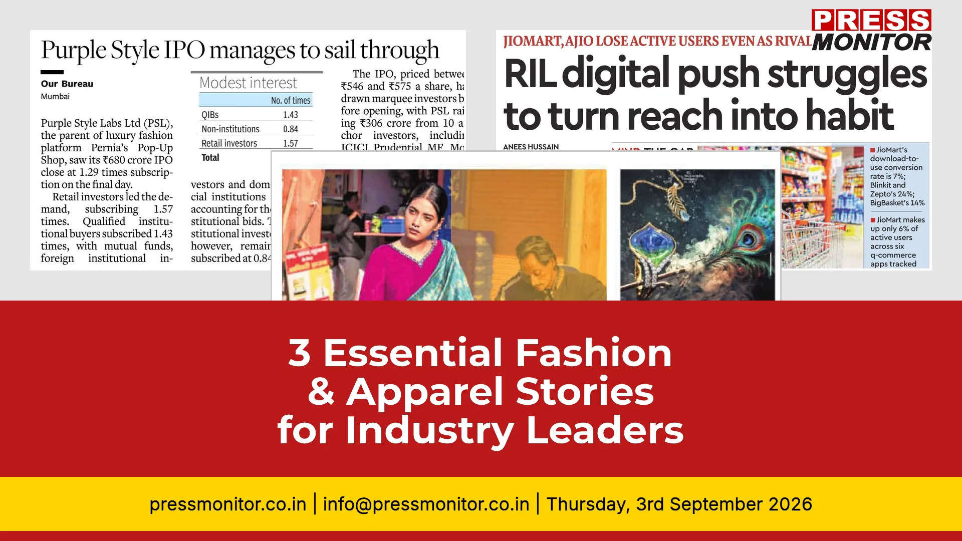3 Essential Fashion & Apparel Stories for Industry Leaders