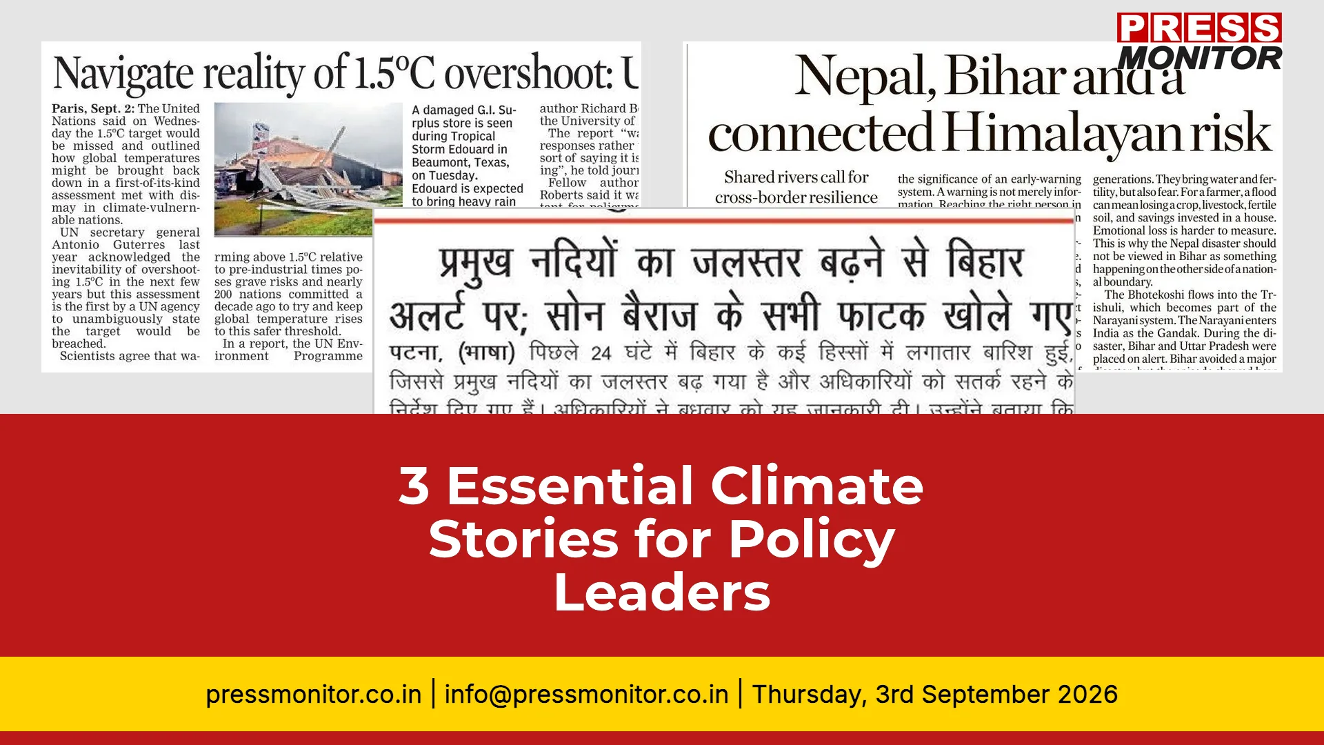 3 Essential Climate Stories for Policy Leaders