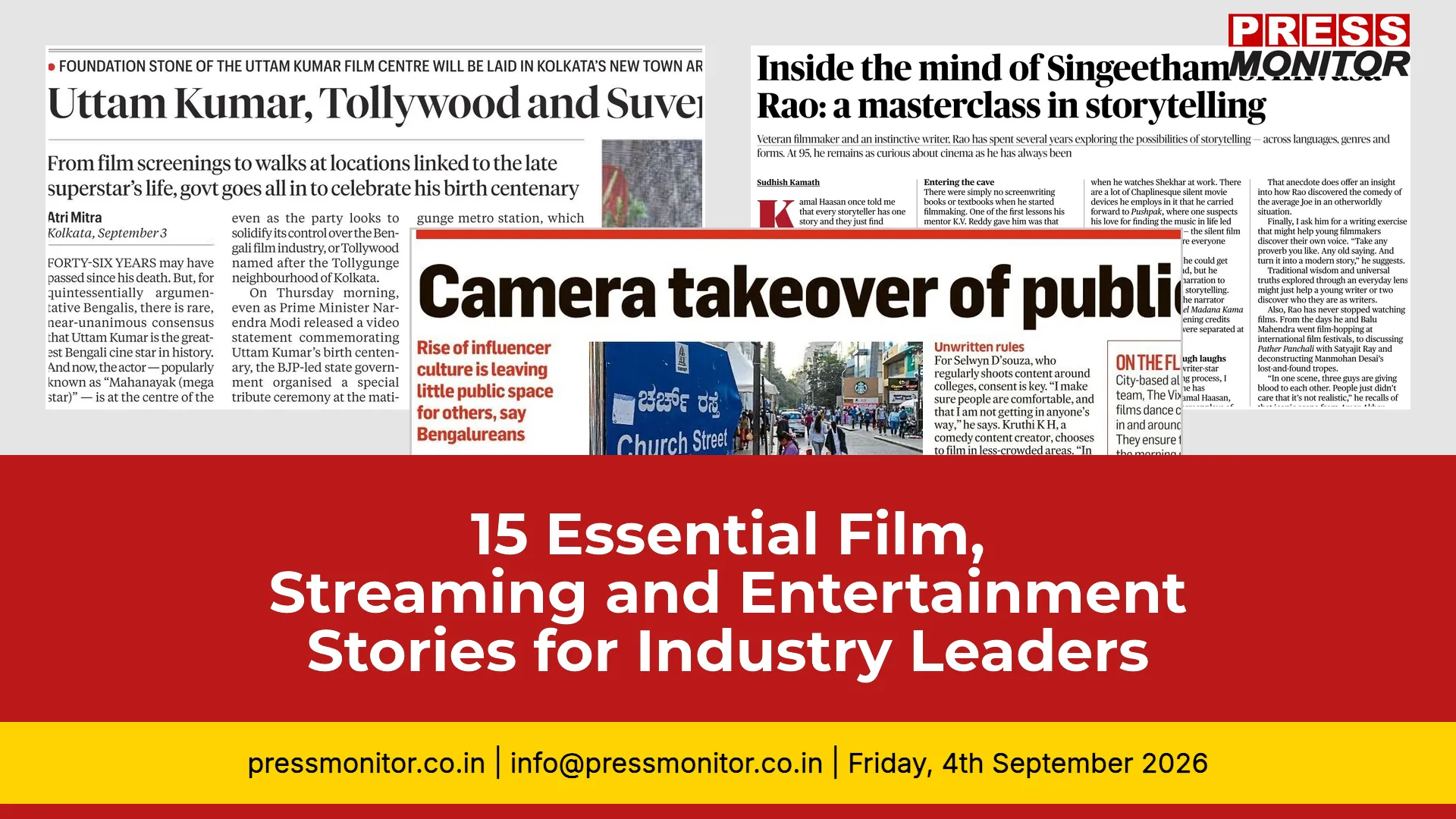 15 Essential Film, Streaming and Entertainment Stories for Industry Leaders