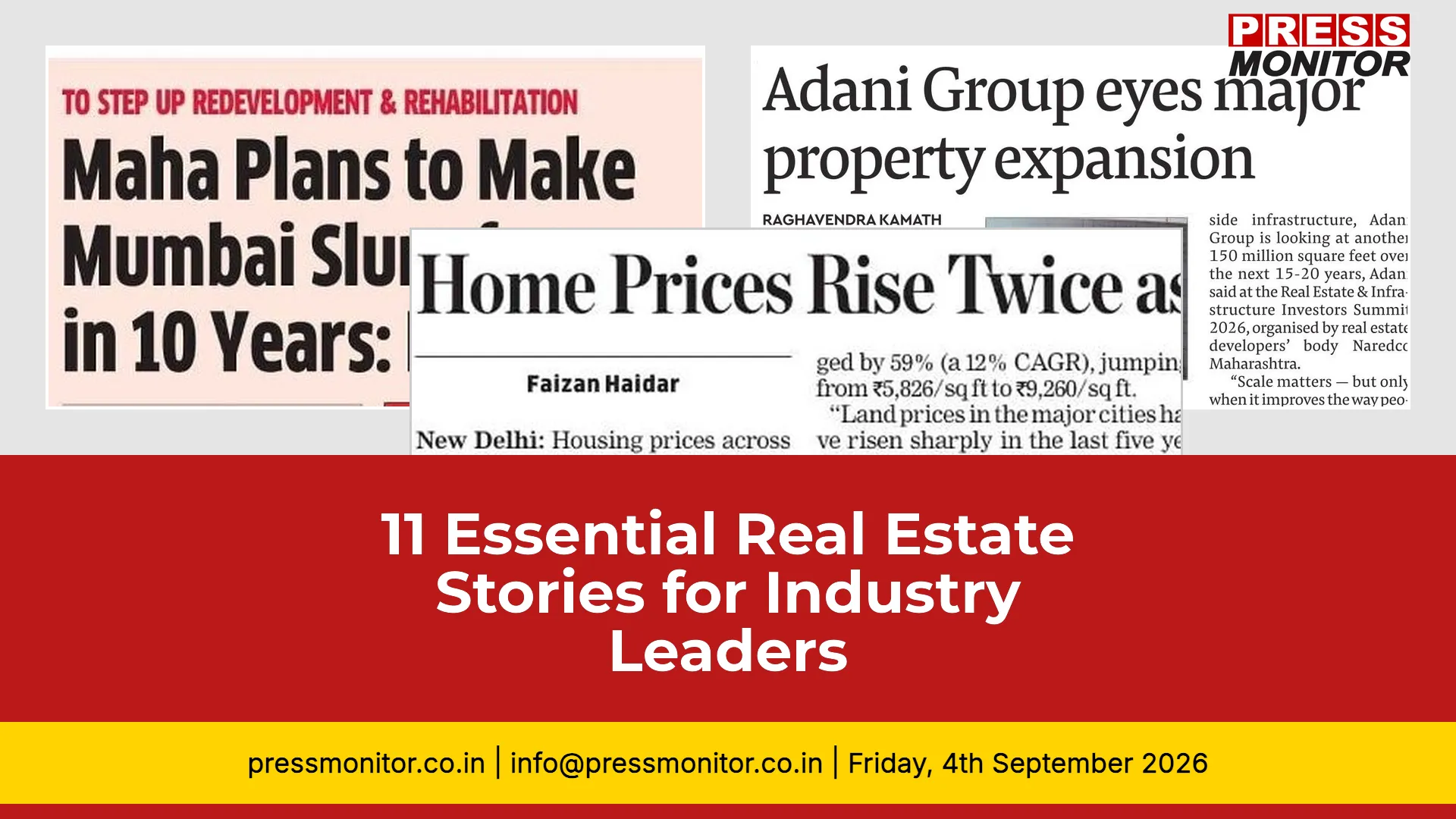 11 Essential Real Estate Stories for Industry Leaders