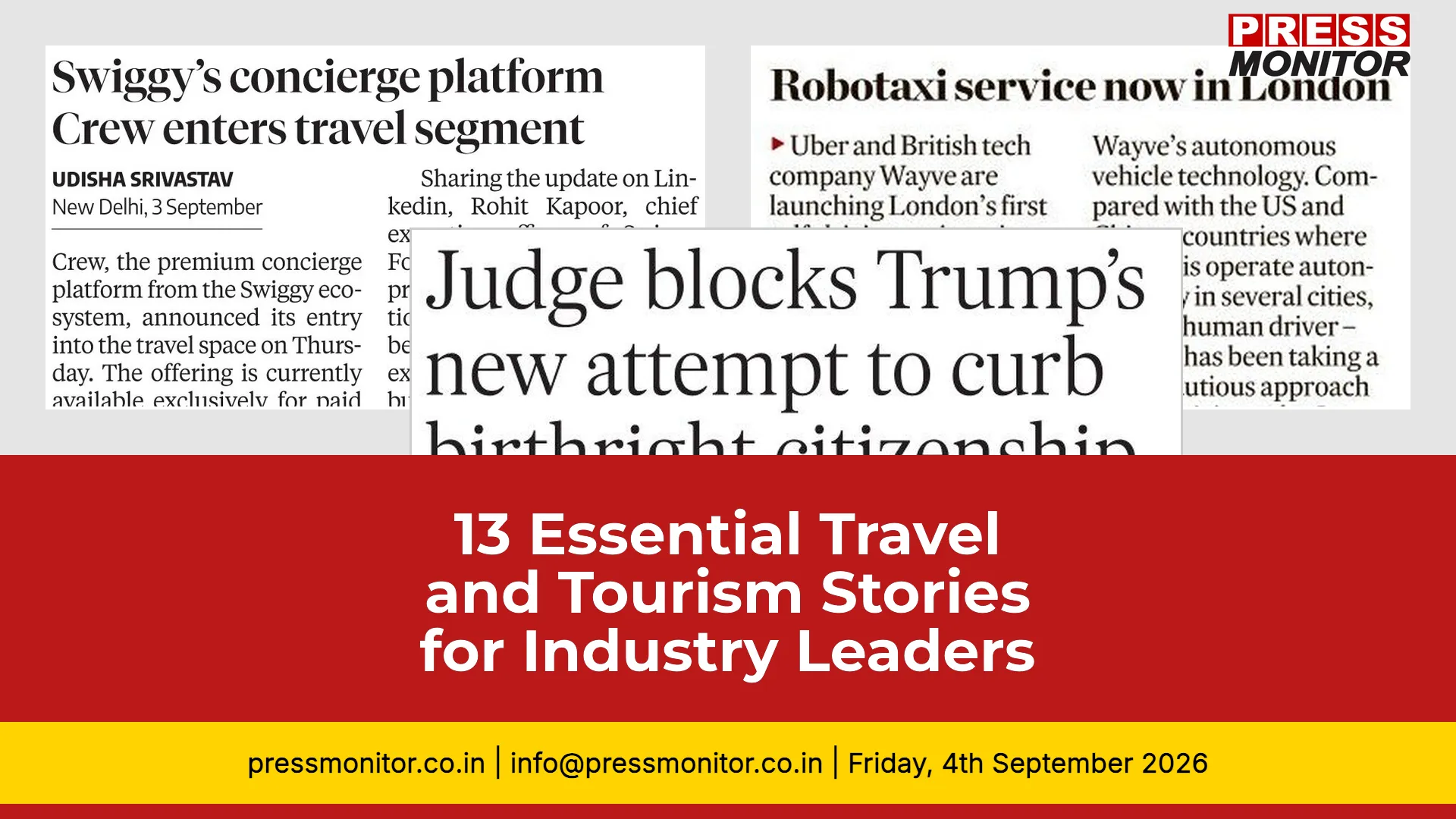 13 Essential Travel and Tourism Stories for Industry Leaders