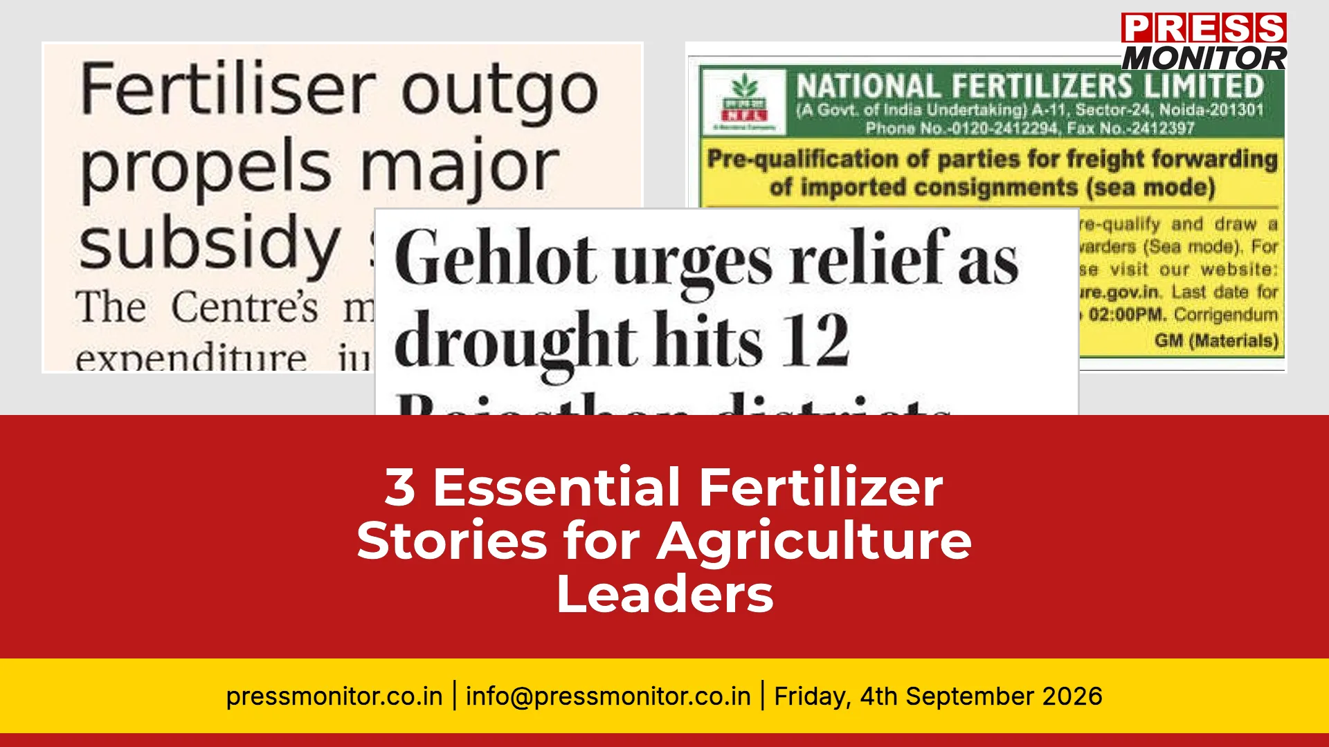 3 Essential Fertilizer Stories for Agriculture Leaders