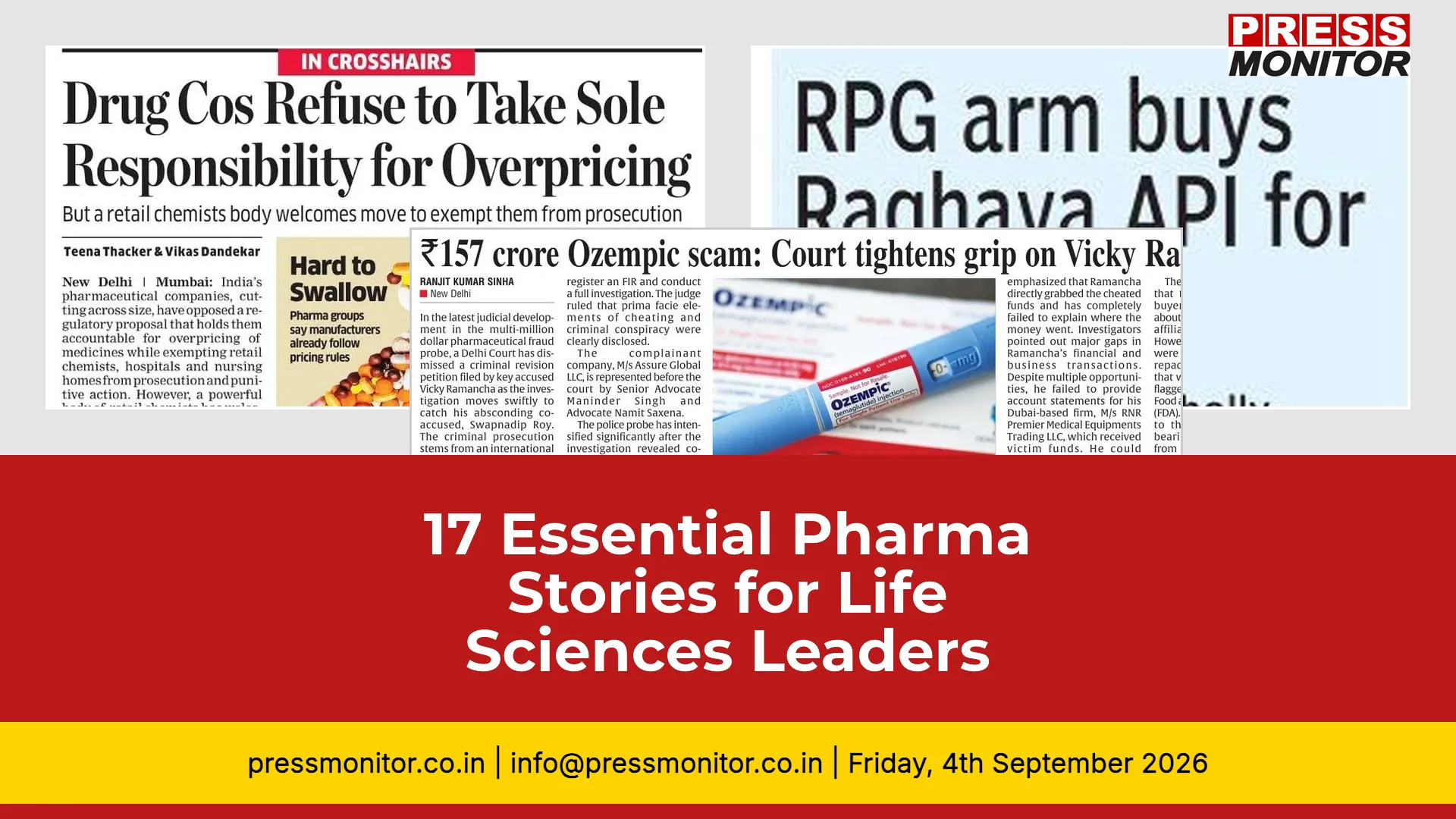 17 Essential Pharma Stories for Life Sciences Leaders