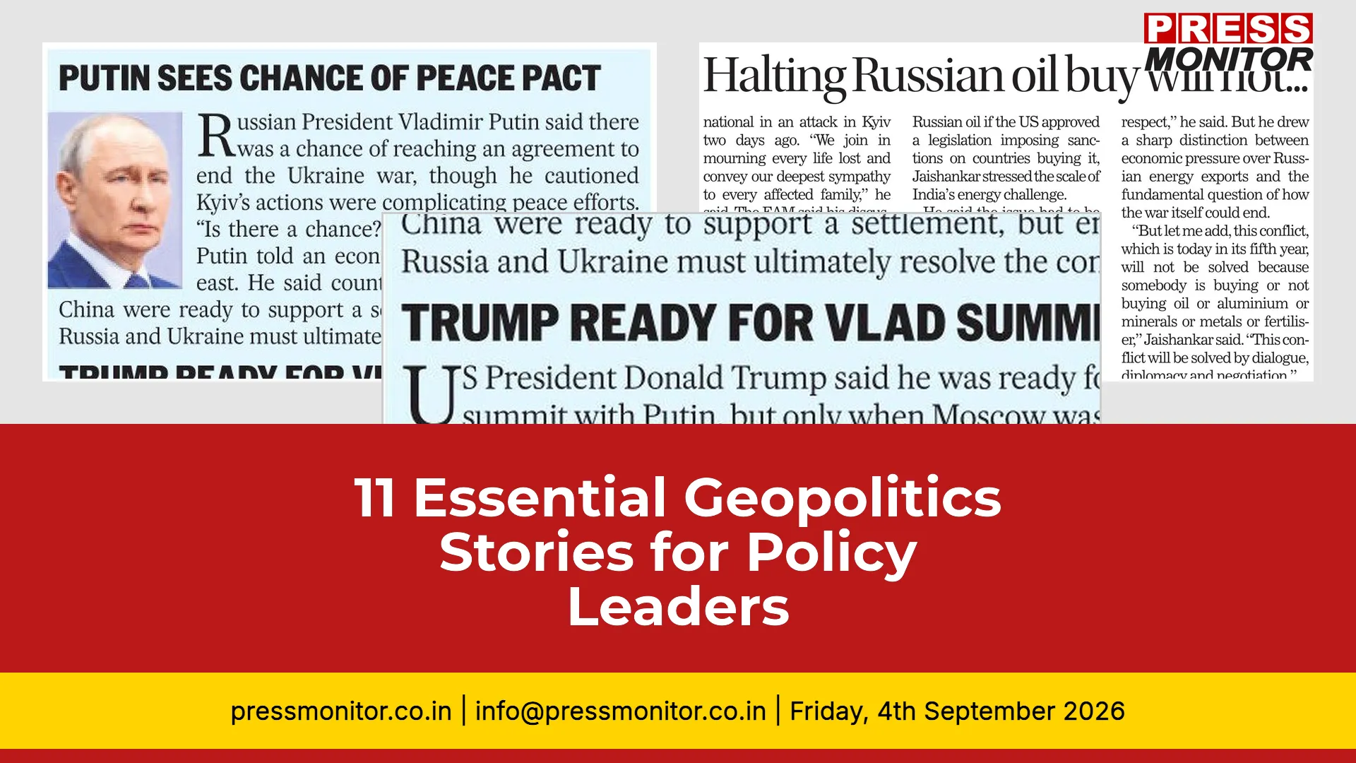11 Essential Geopolitics Stories for Policy Leaders