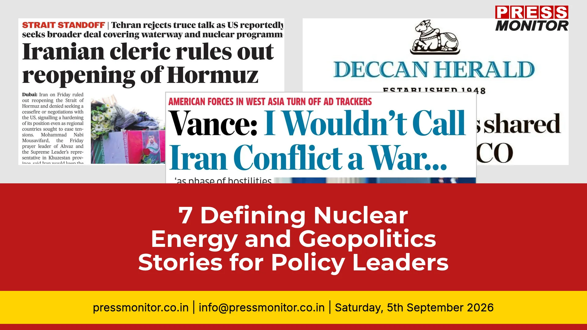 7 Defining Nuclear Energy and Geopolitics Stories for Policy Leaders