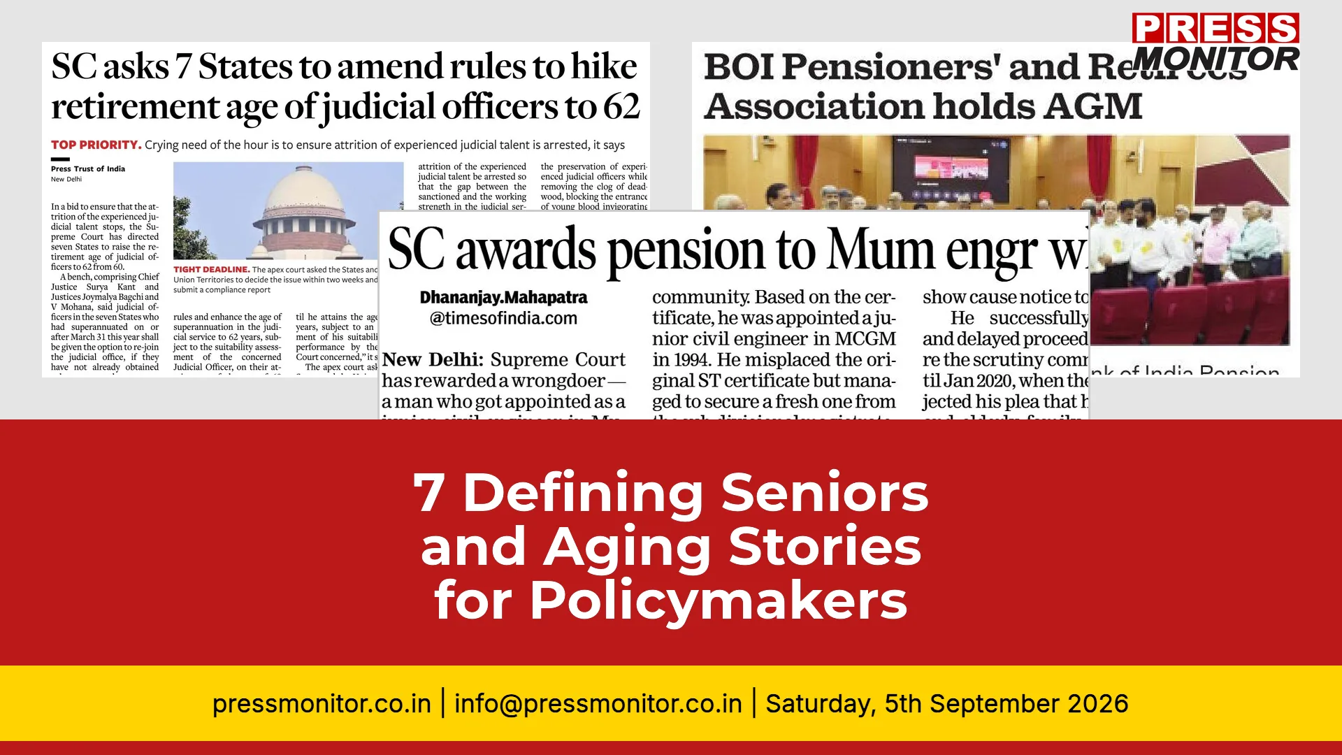 7 Defining Seniors and Aging Stories for Policymakers