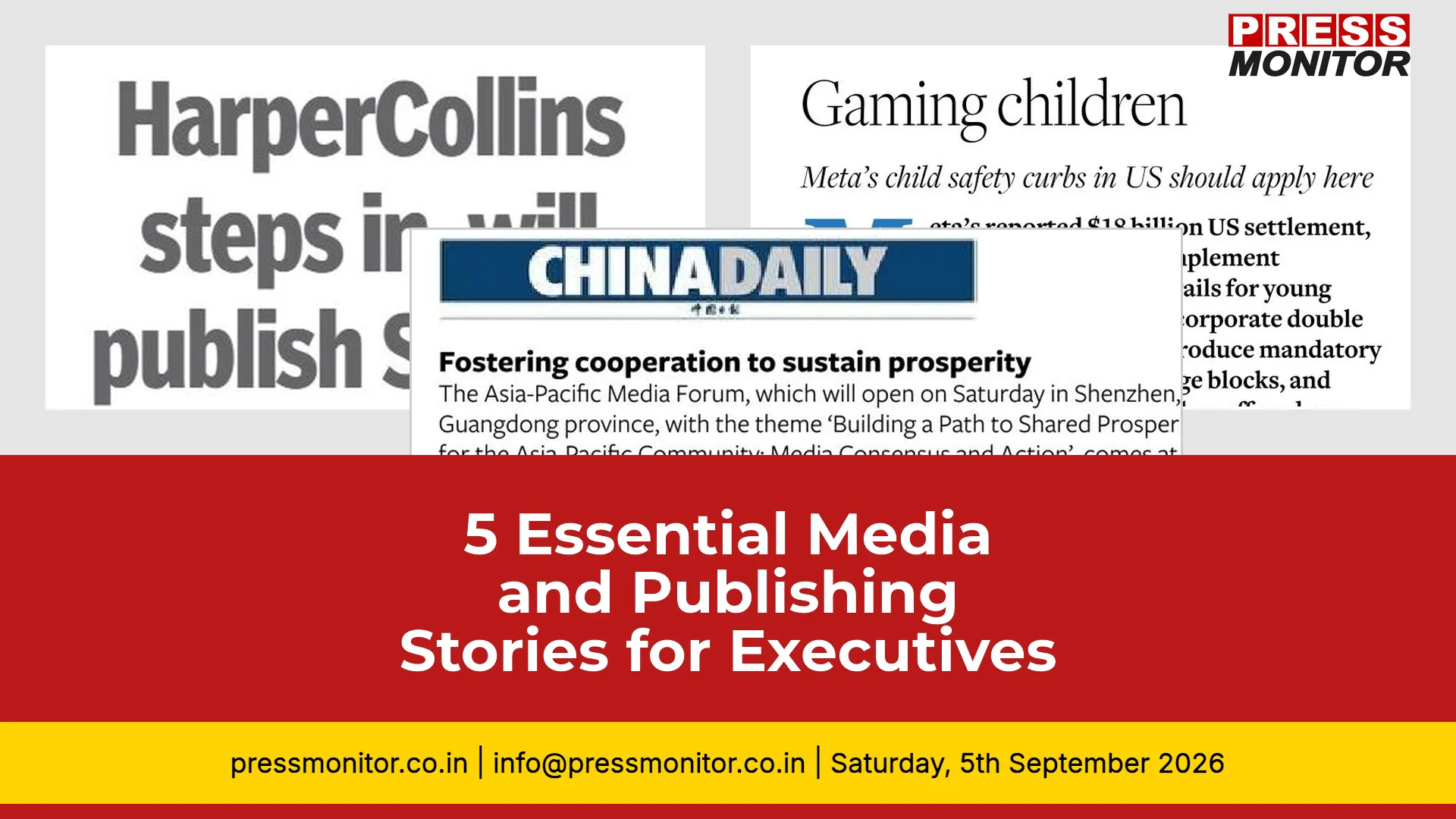5 Essential Media and Publishing Stories for Executives