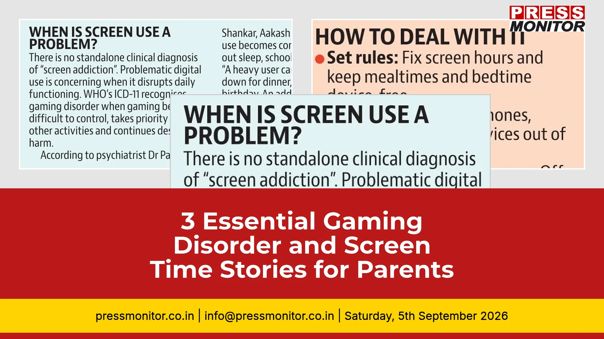 3 Essential Gaming Disorder and Screen Time Stories for Parents